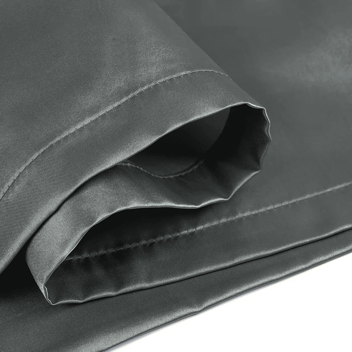 Charcoal Satin Silk Pillowcases Pair