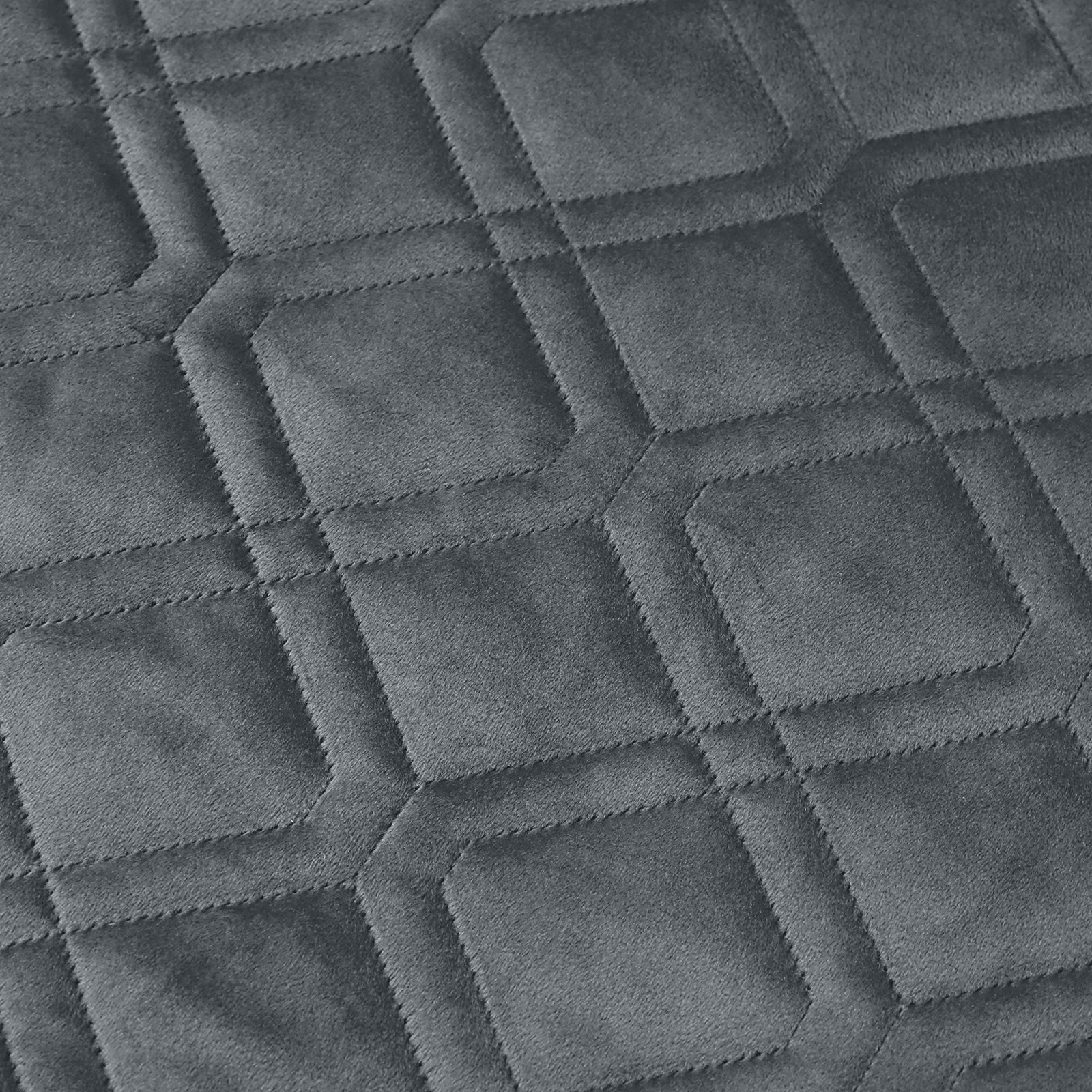 Pack Of 2 Embossed Velvet Cushion Cover Diamond Pattern