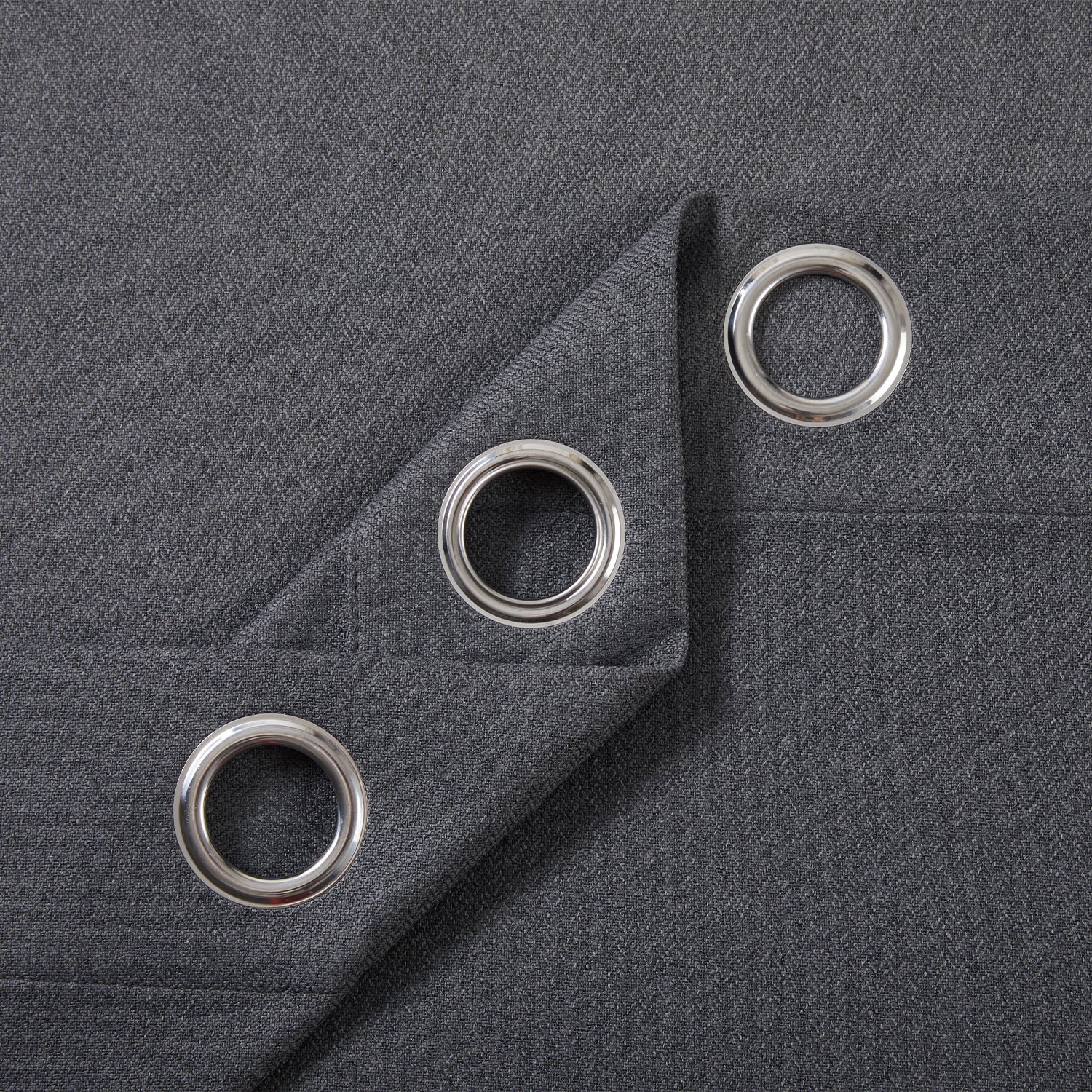 100% Blackout Linen Curtains  Luxury Thermal Eyelet Ready Made