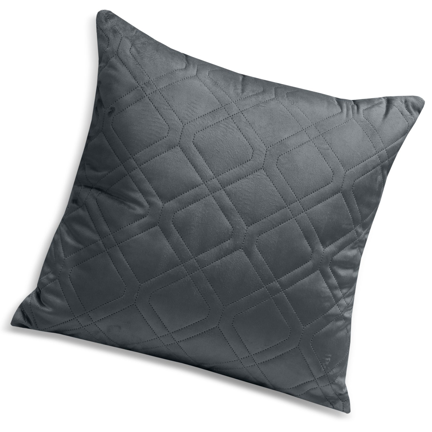 Pack Of 2 Embossed Velvet Cushion Cover Diamond Pattern