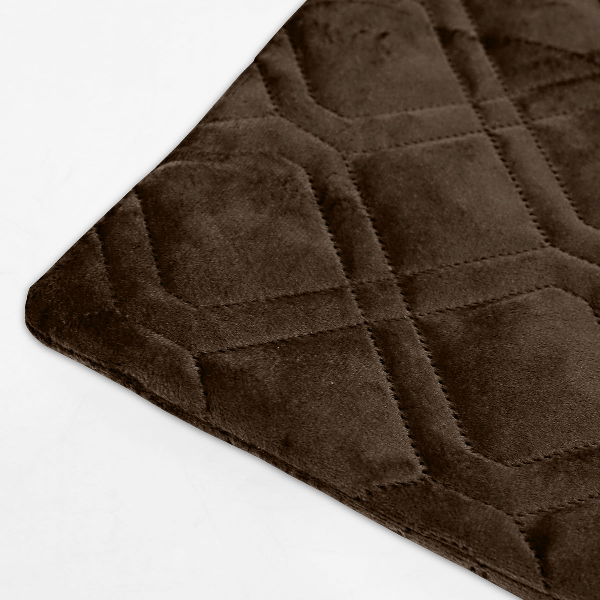 Pack Of 2 Embossed Velvet Cushion Cover Diamond Pattern