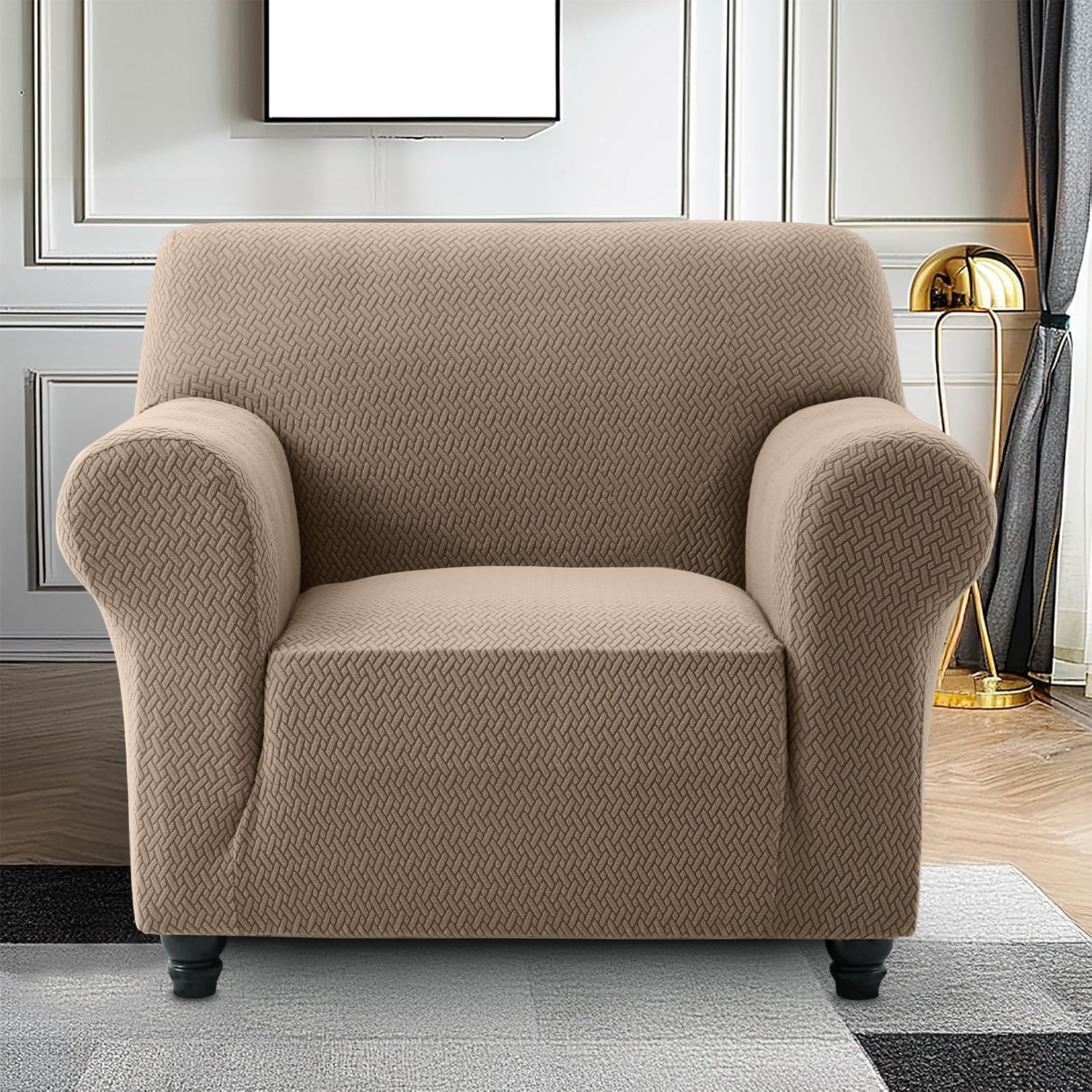 Beige 1 seater sofa cover