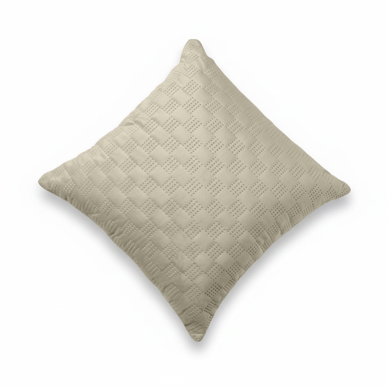 Pack Of 2 Square Velvet Cushion Cover Check Pattern