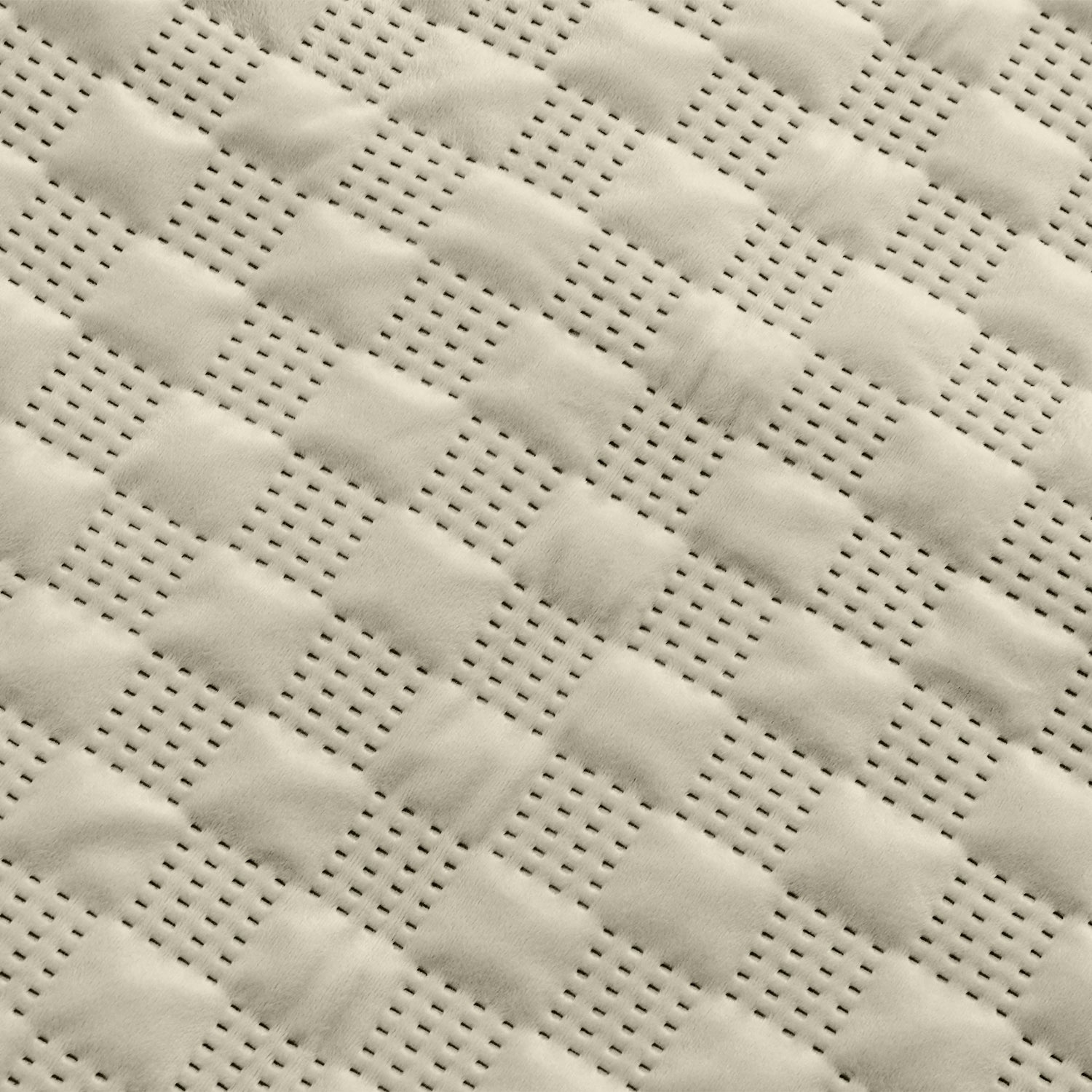 Pack Of 2 Square Velvet Cushion Cover Check Pattern