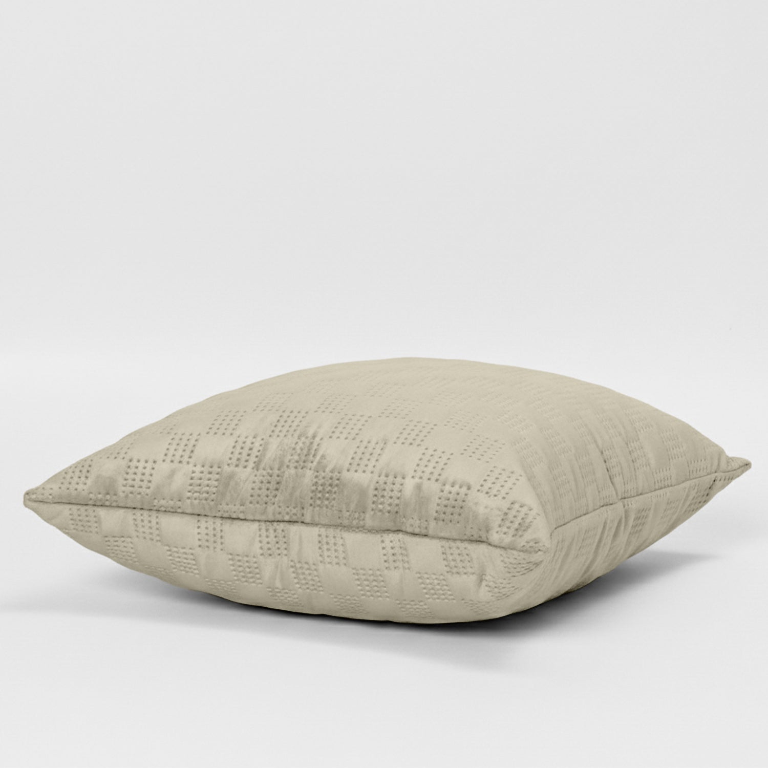 Pack Of 2 Square Velvet Cushion Cover Check Pattern