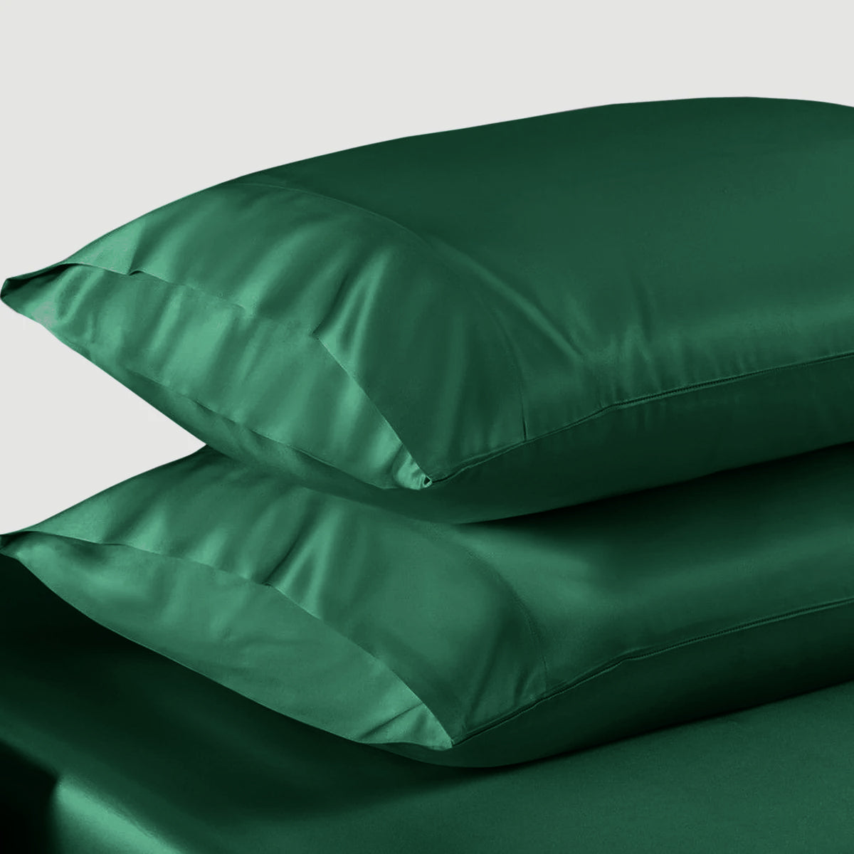 Emerald Green silk pillowcases