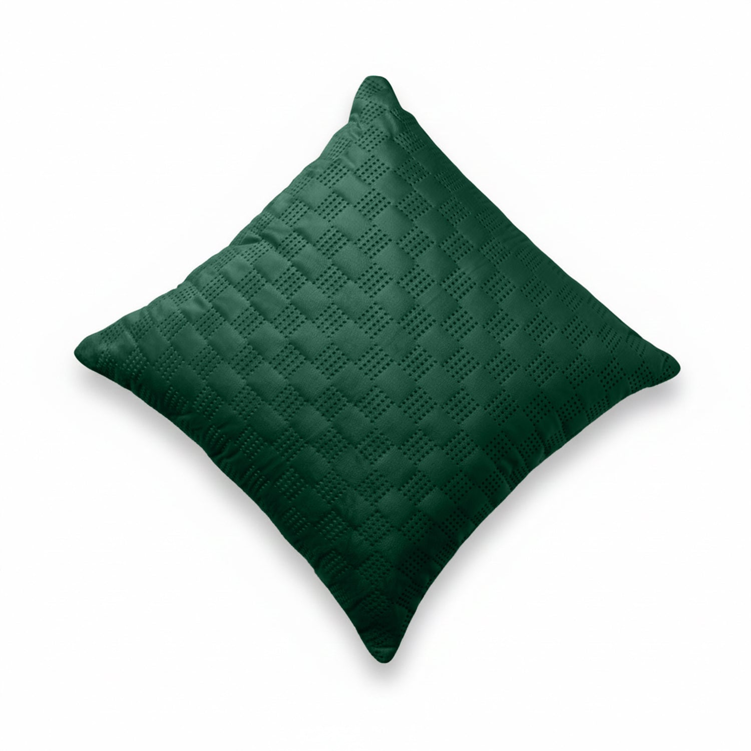 Pack Of 2 Square Velvet Cushion Cover Check Pattern