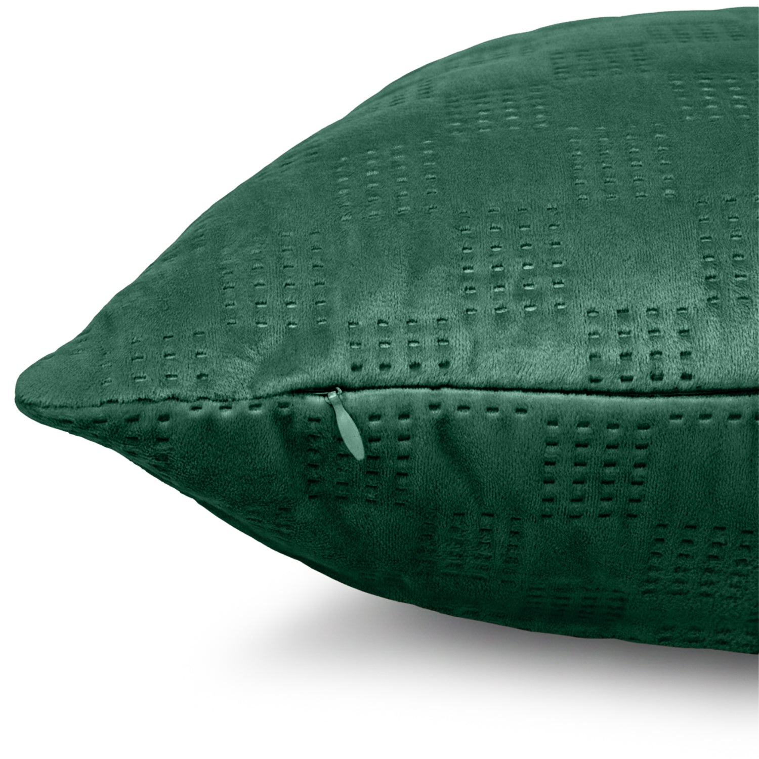 Pack Of 2 Square Velvet Cushion Cover Check Pattern