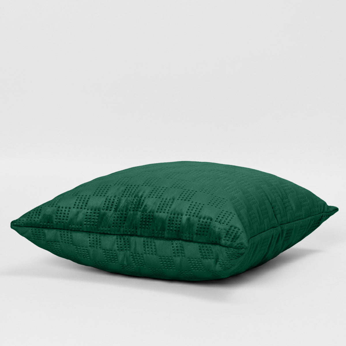 Pack Of 2 Square Velvet Cushion Cover Check Pattern
