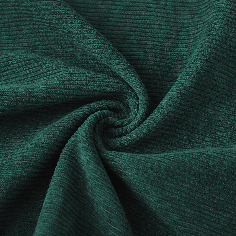 Velvet Corduroy Cushion Covers Emerald Green