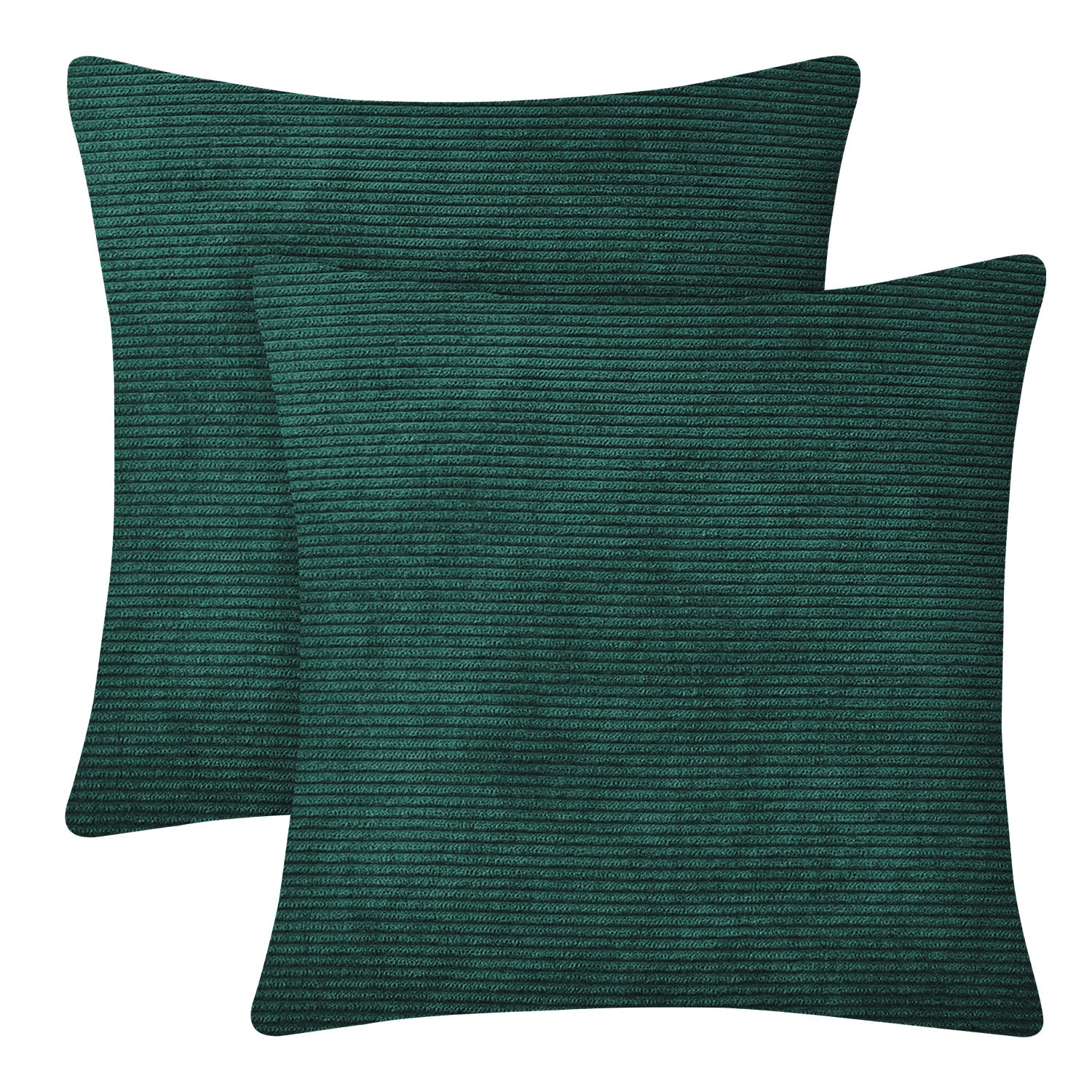 Velvet Corduroy Cushion Covers Emerald Green