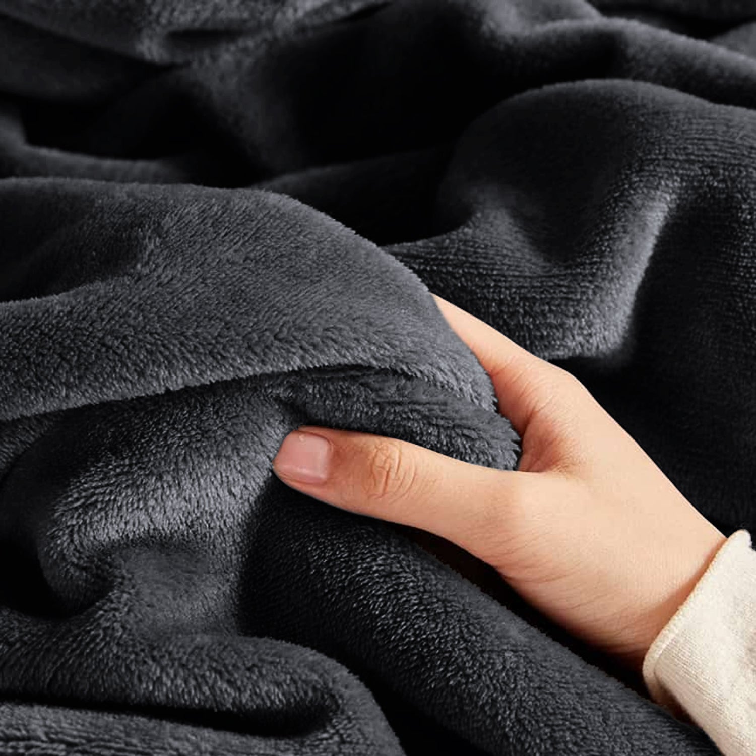 Black Bed Throw