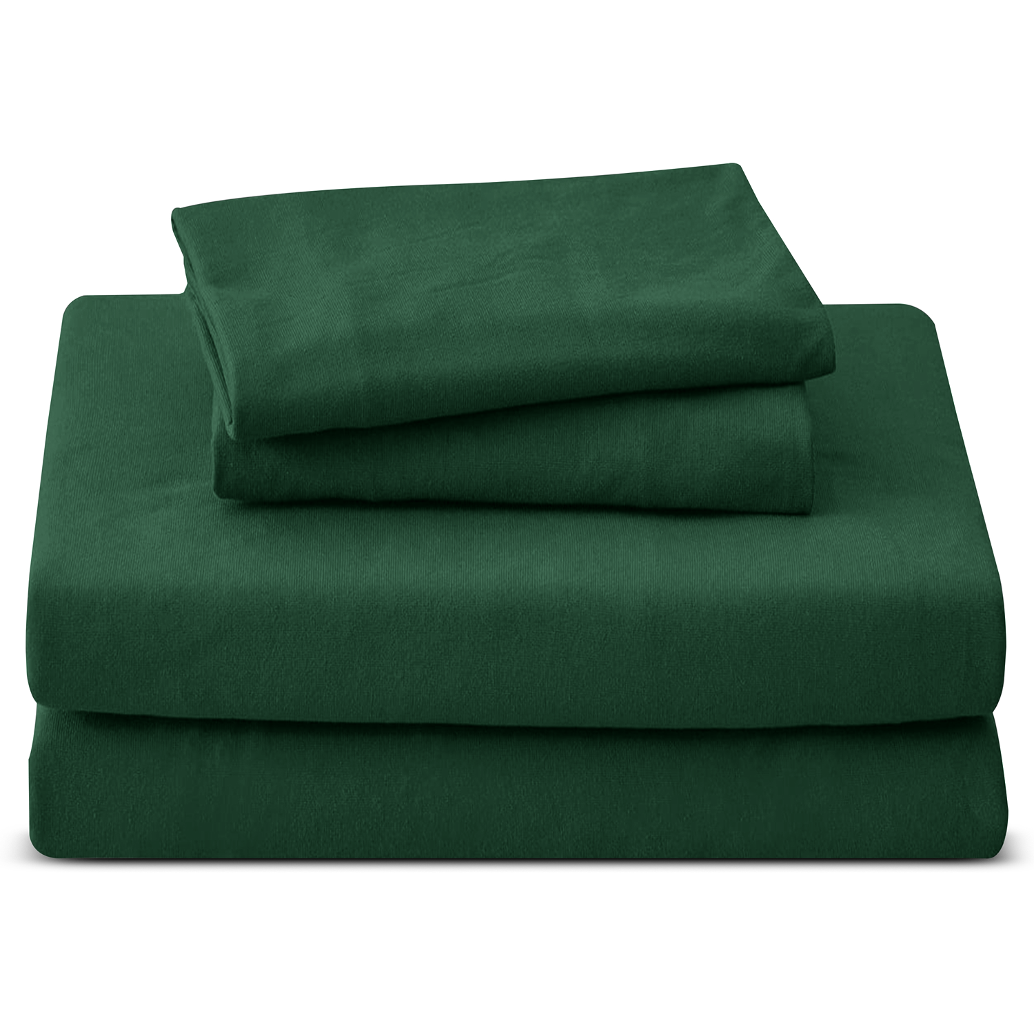 4 Piece Plain Bedding Set Emerald Green