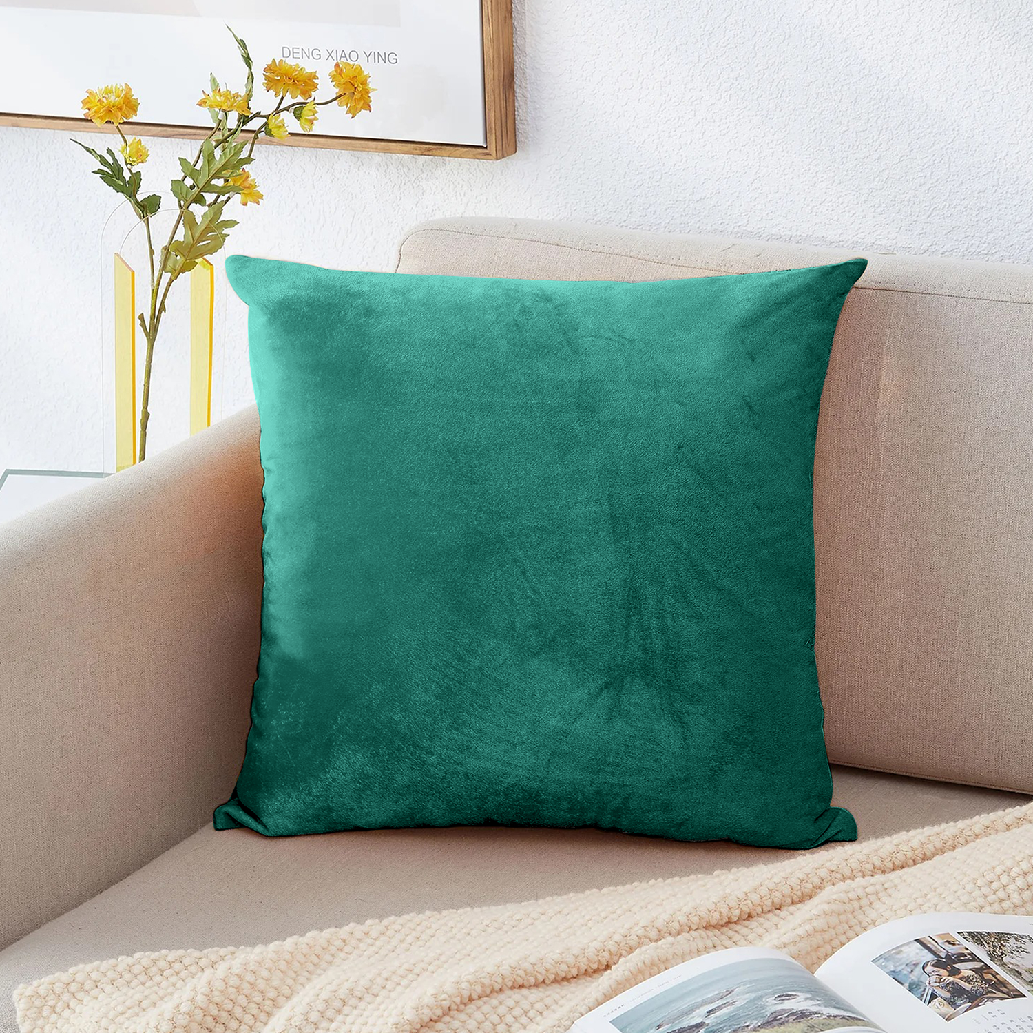 Green Cushion covers 45x45