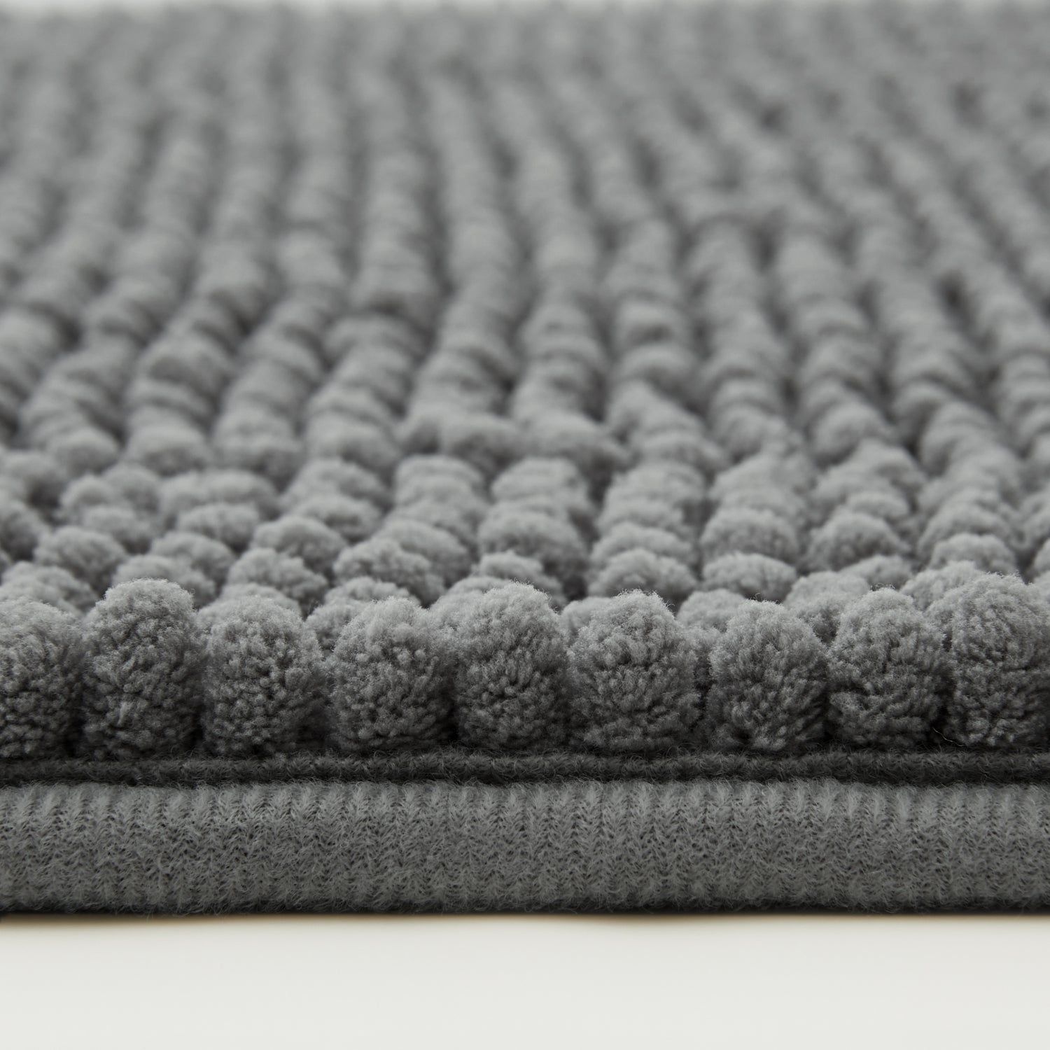 Chenille Bath Mat Grey