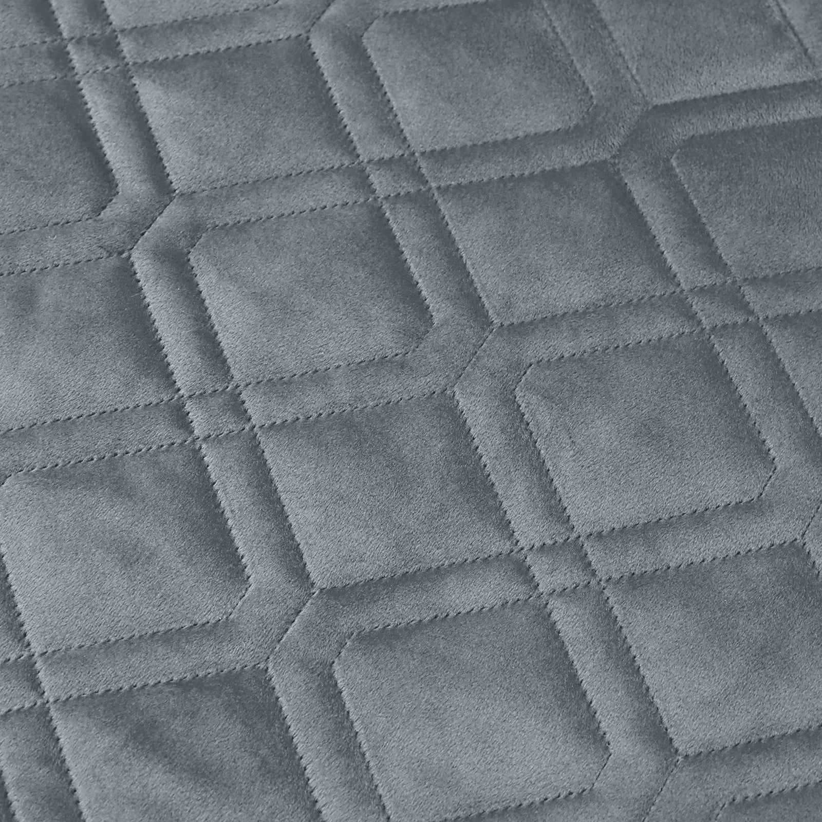 Pack Of 2 Embossed Velvet Cushion Cover Diamond Pattern