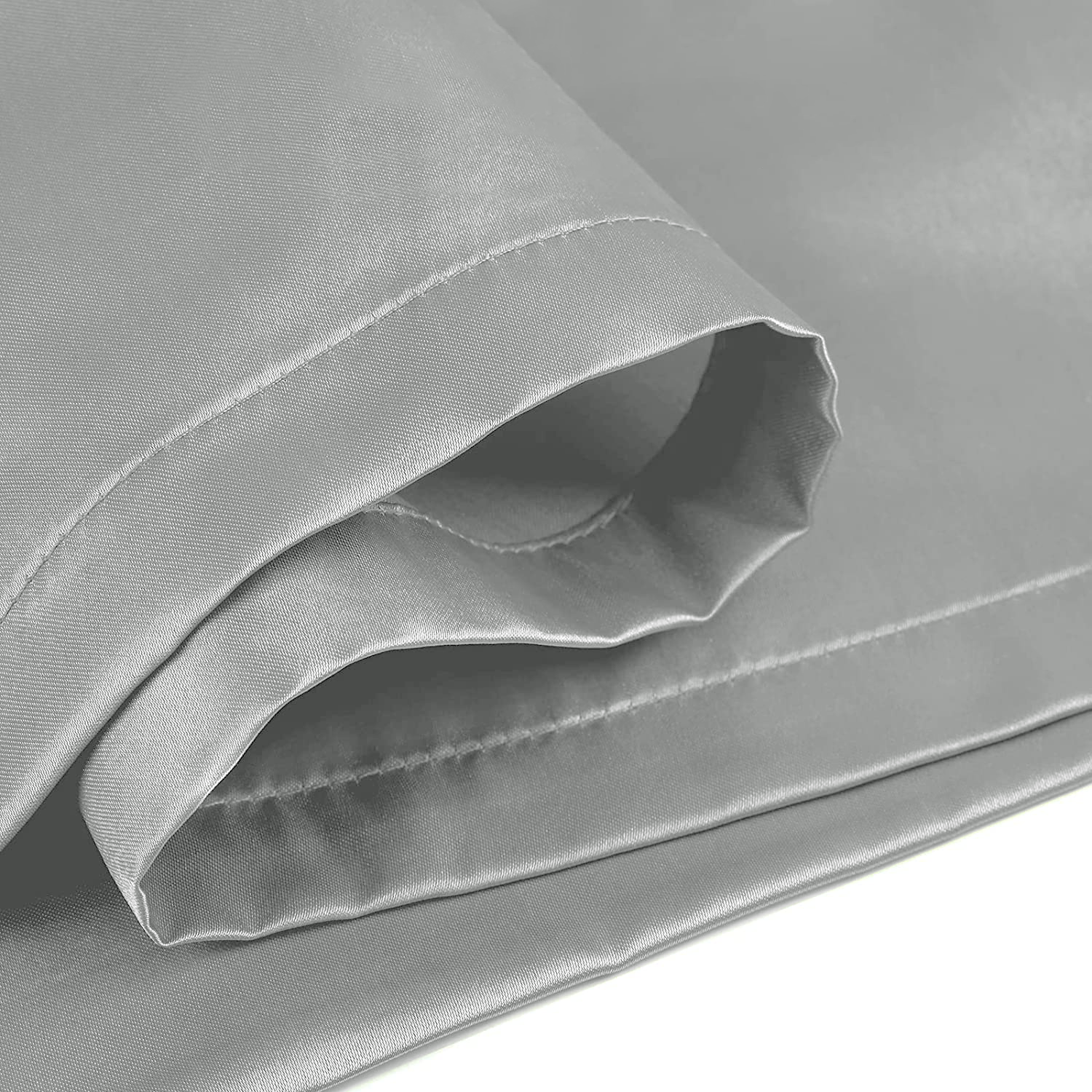 Grey silk pillowcases