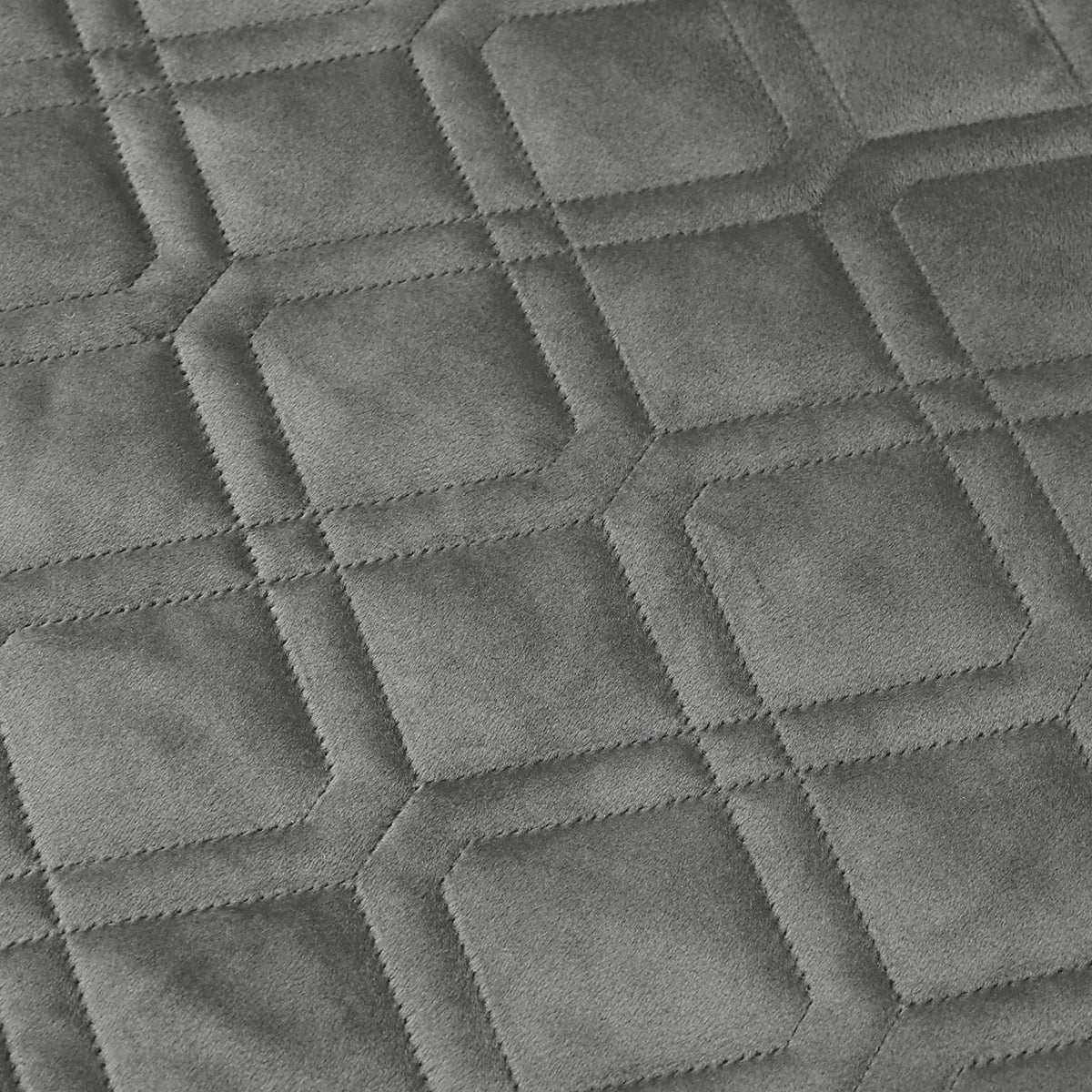 Pack Of 2 Embossed Velvet Cushion Cover Diamond Pattern