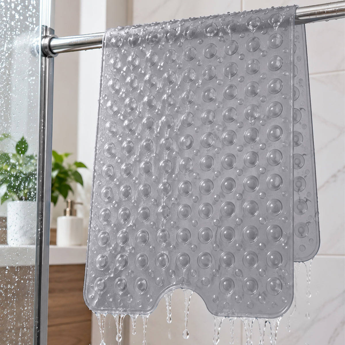 Non Slip Shower Mat for Elderly Safe, Secure & Comfortable Bathing