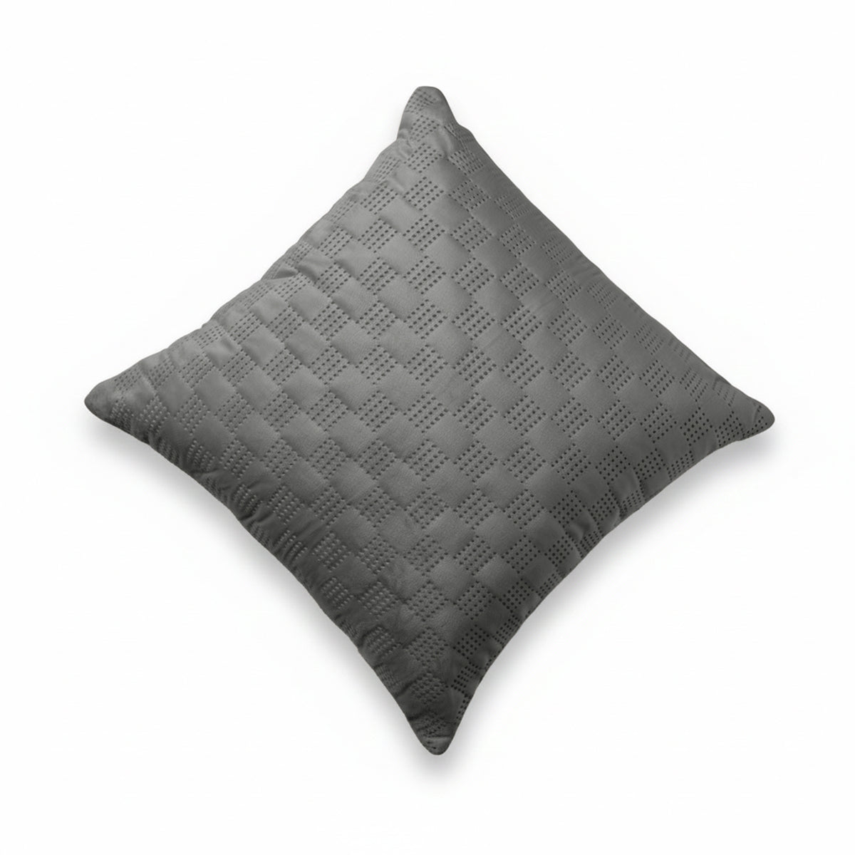 Pack Of 2 Square Velvet Cushion Cover Check Pattern