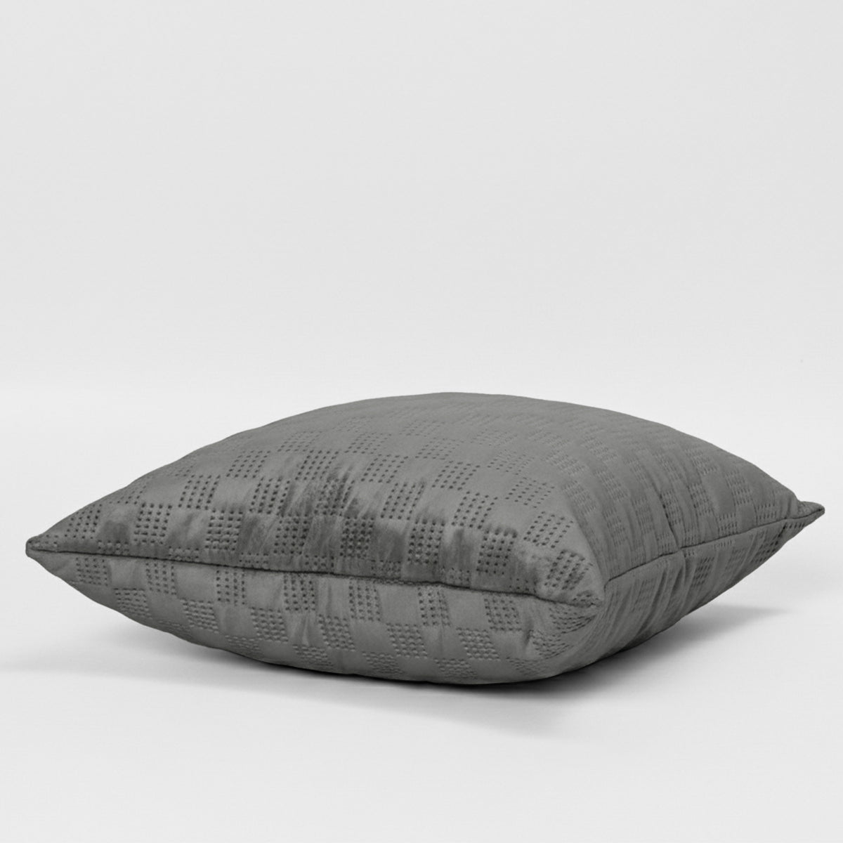 Pack Of 2 Square Velvet Cushion Cover Check Pattern