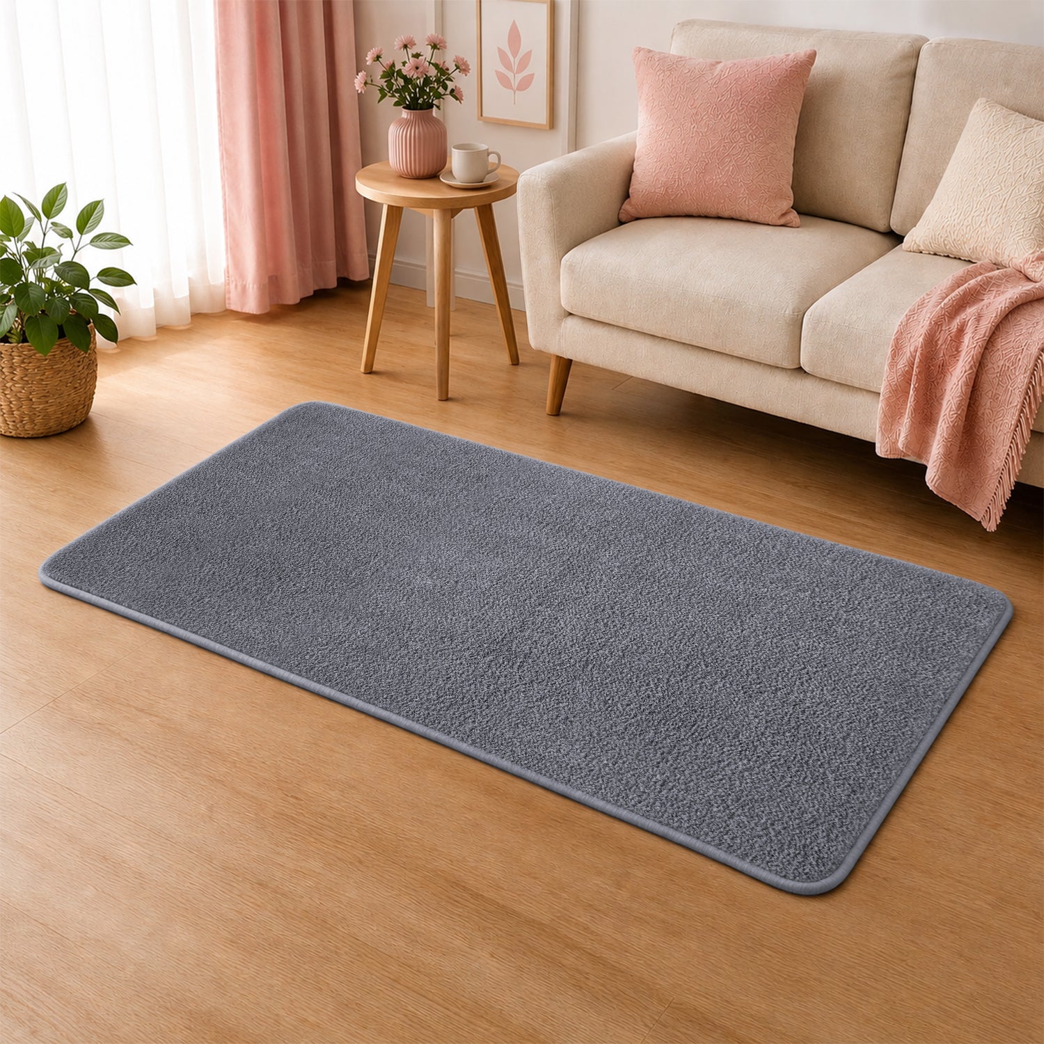 Fluffy Large Area Rug - Low Pile & Thick Pashmina Style