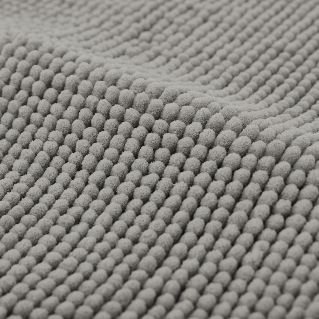 Silver Bath Mat Chenille