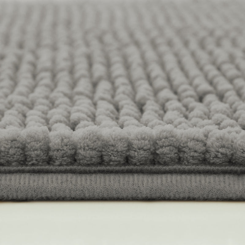 Silver Bath Mat Chenille