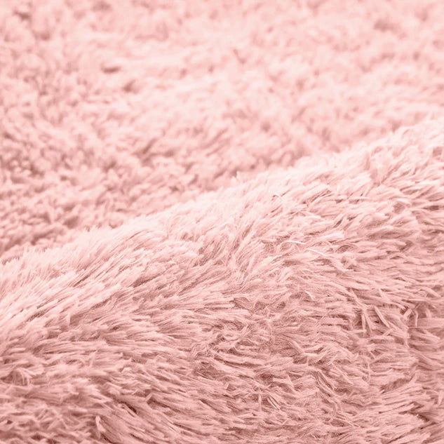 Large Shaggy Rug Soft Deep Pile Pink