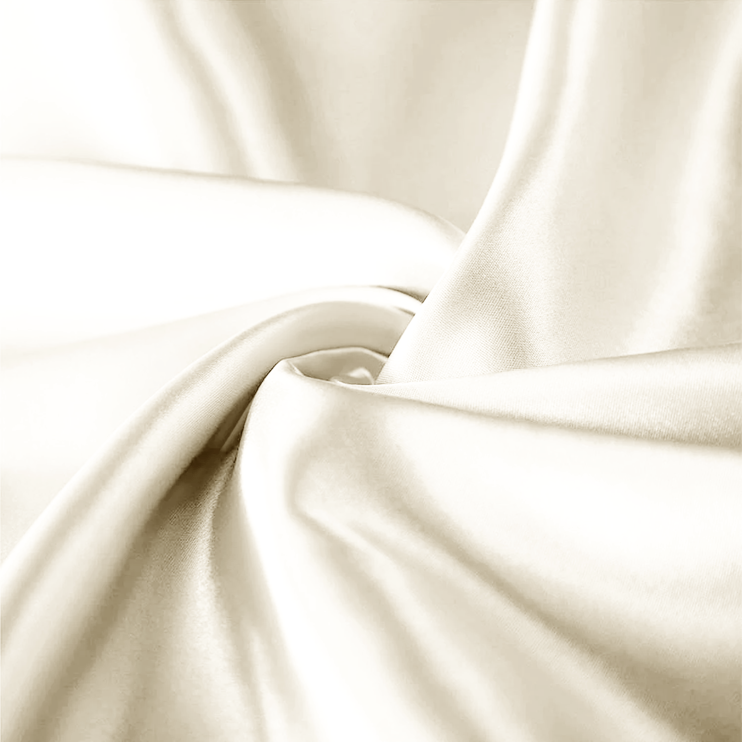 Ivory Satin Silk Pillowcases Pair