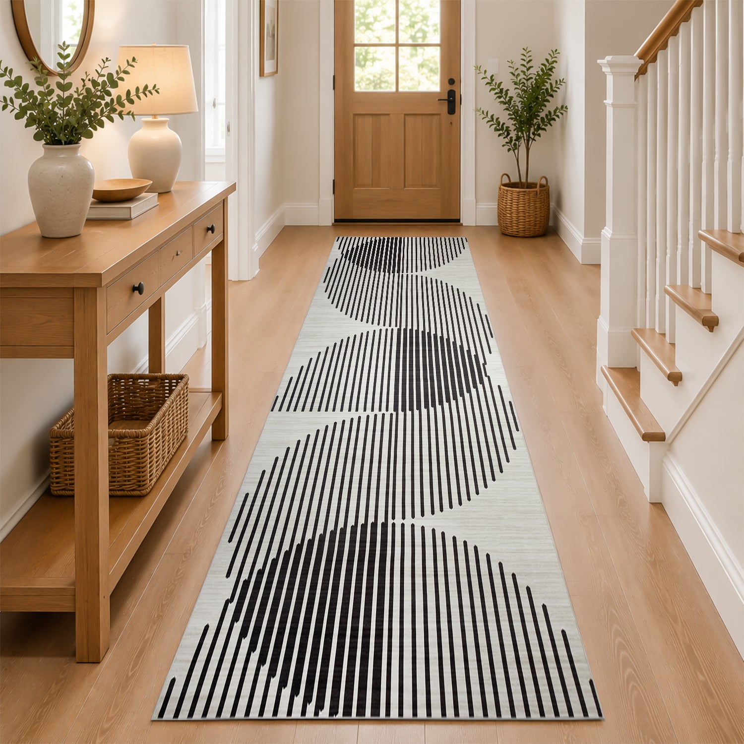 Jett Printed Pattern Rug Non-Slip Area Carpet