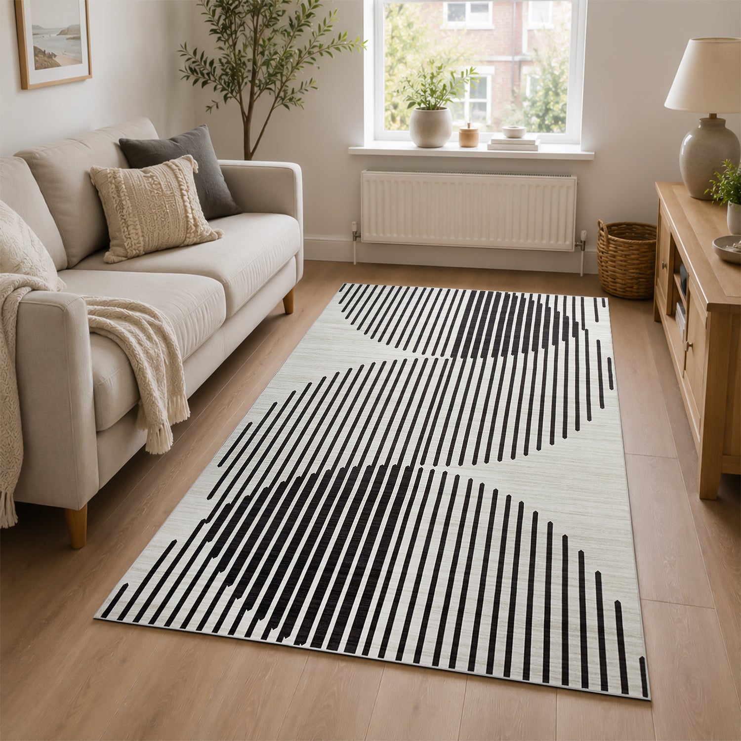 Jett Printed Pattern Rug Non-Slip Area Carpet