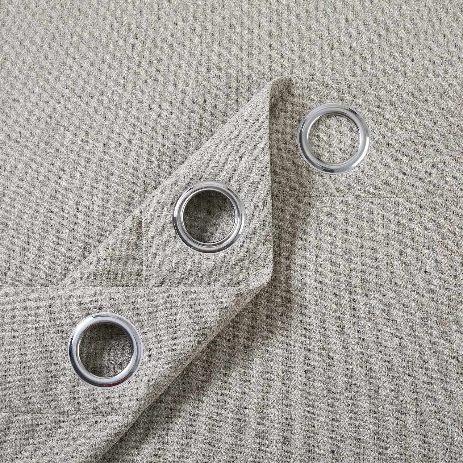 100% Blackout Linen Curtains  Luxury Thermal Eyelet Ready Made