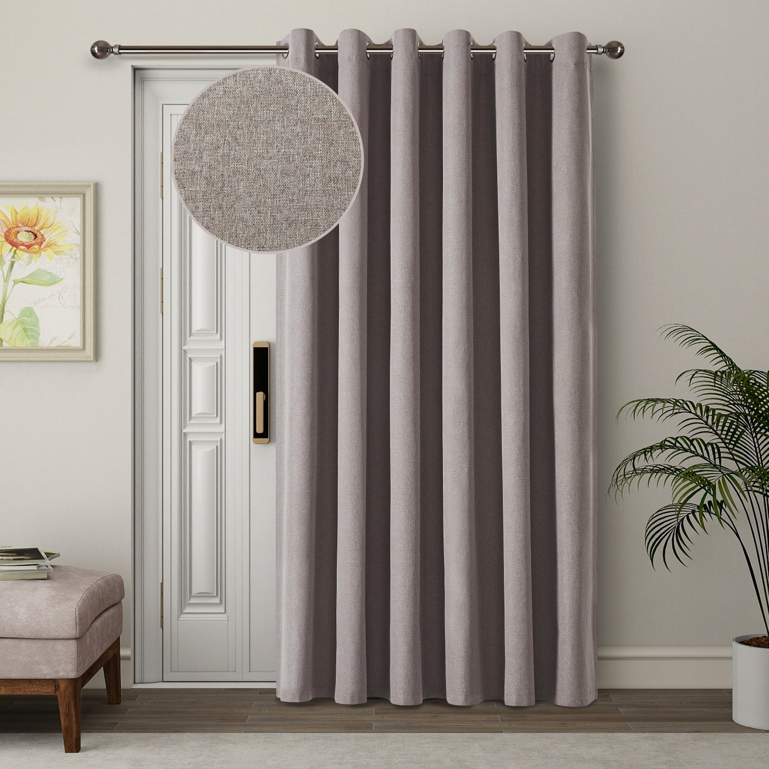 Eyelet Rings Top Curtains Blackout 