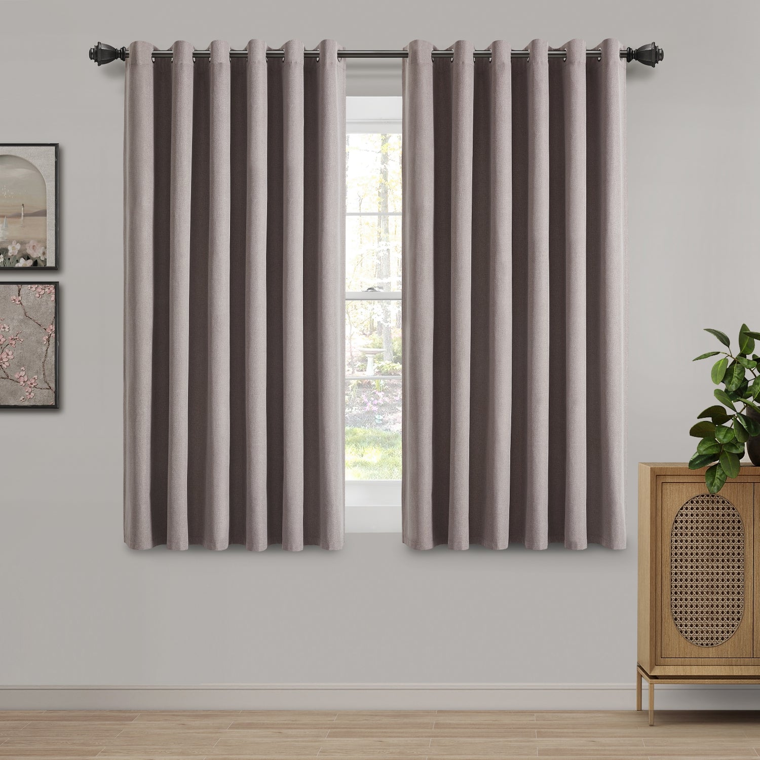 Eyelet Rings Top Curtains Blackout 