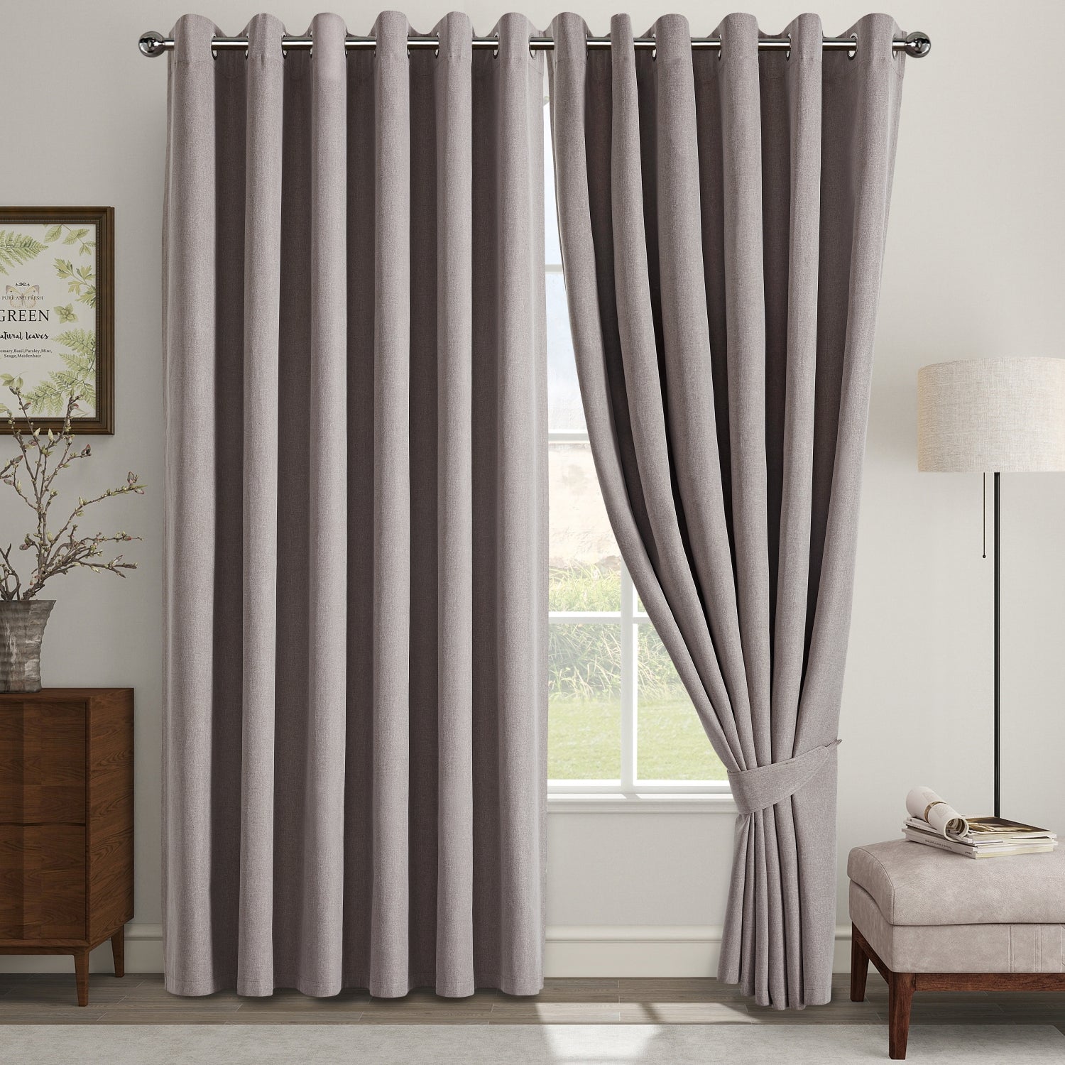 Eyelet Rings Top Curtains Blackout 