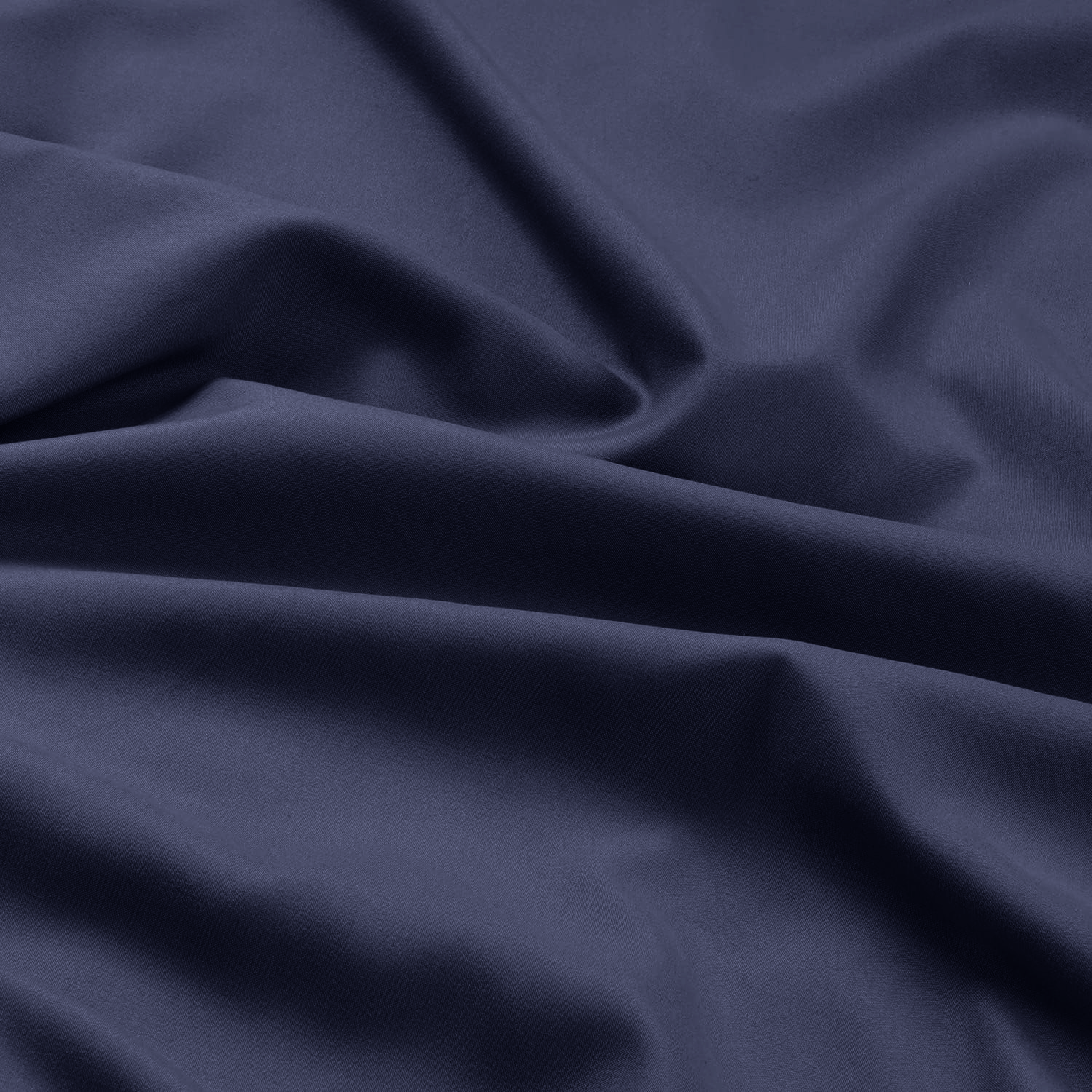 4 Piece Plain Bedding Set Navy Blue