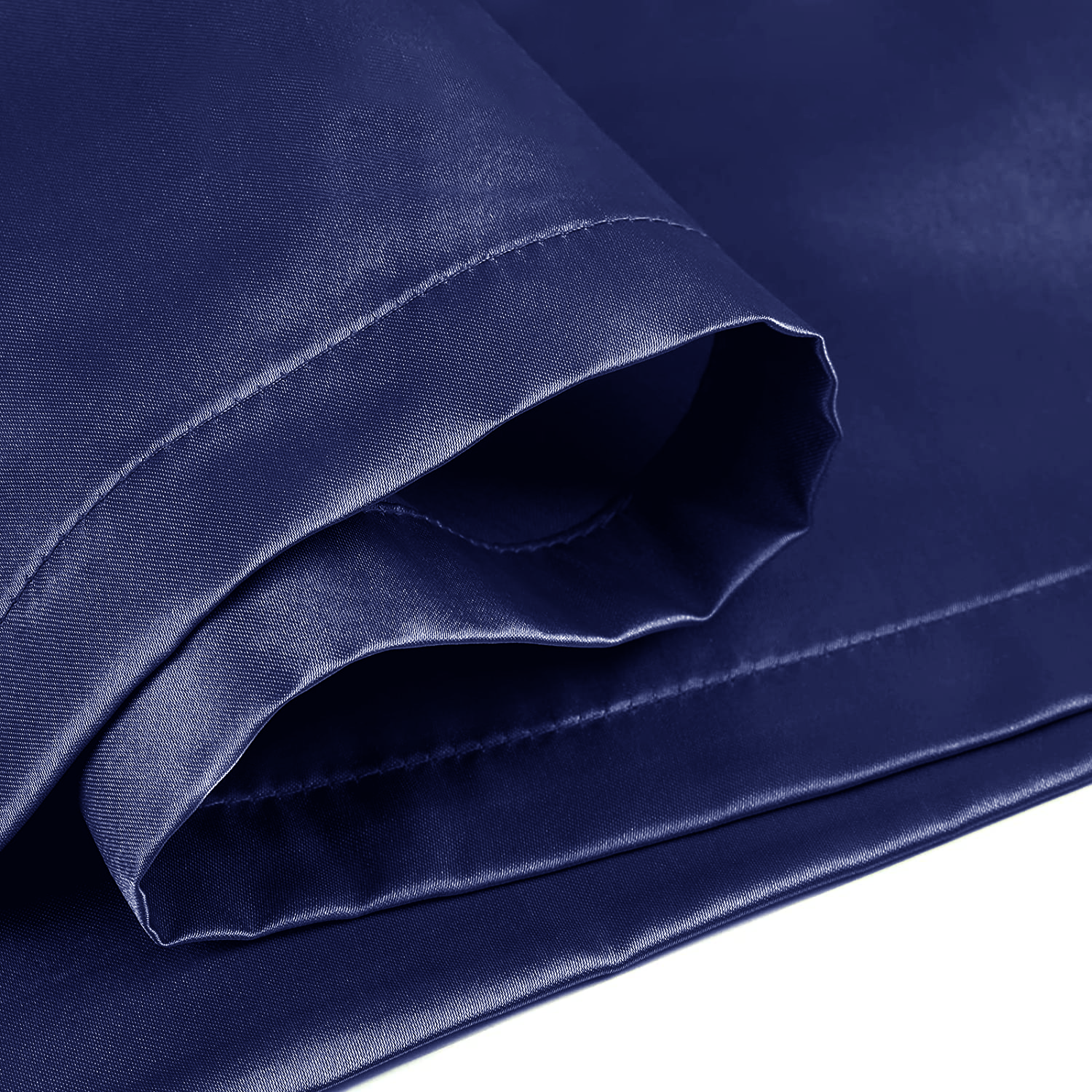 Navy silk pillowcases