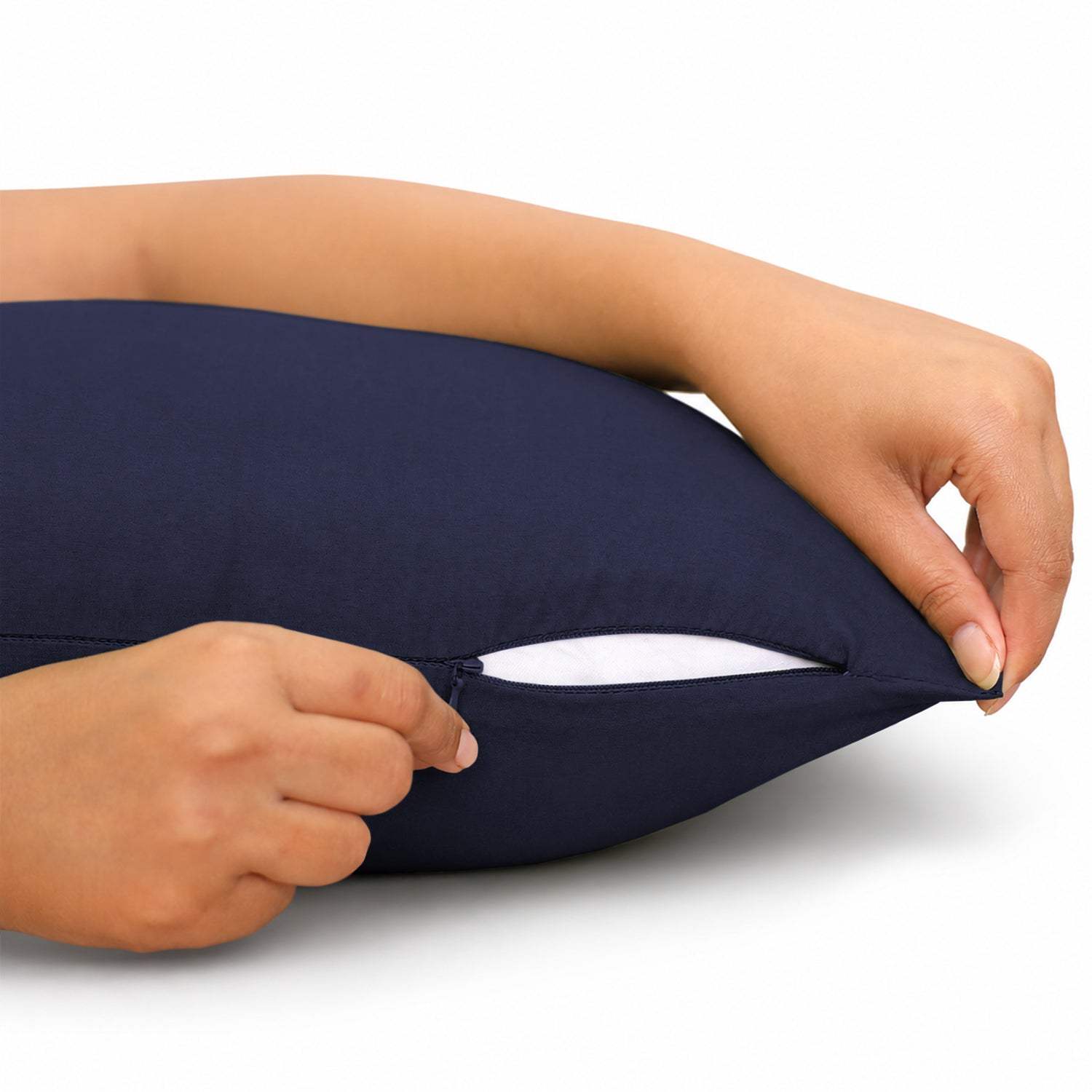 Pair Of Soft Microfibre Plain Cushion Covers for Sofa, Bed & Living Room