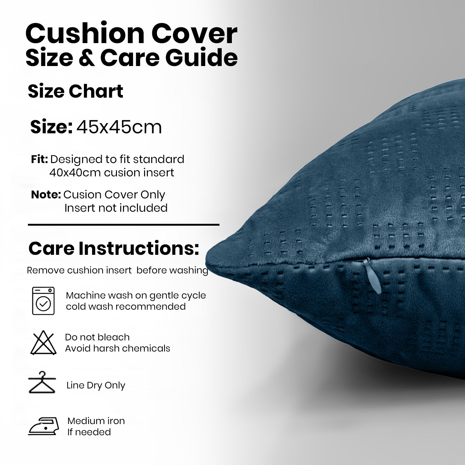 Pack Of 2 Square Velvet Cushion Cover Check Pattern