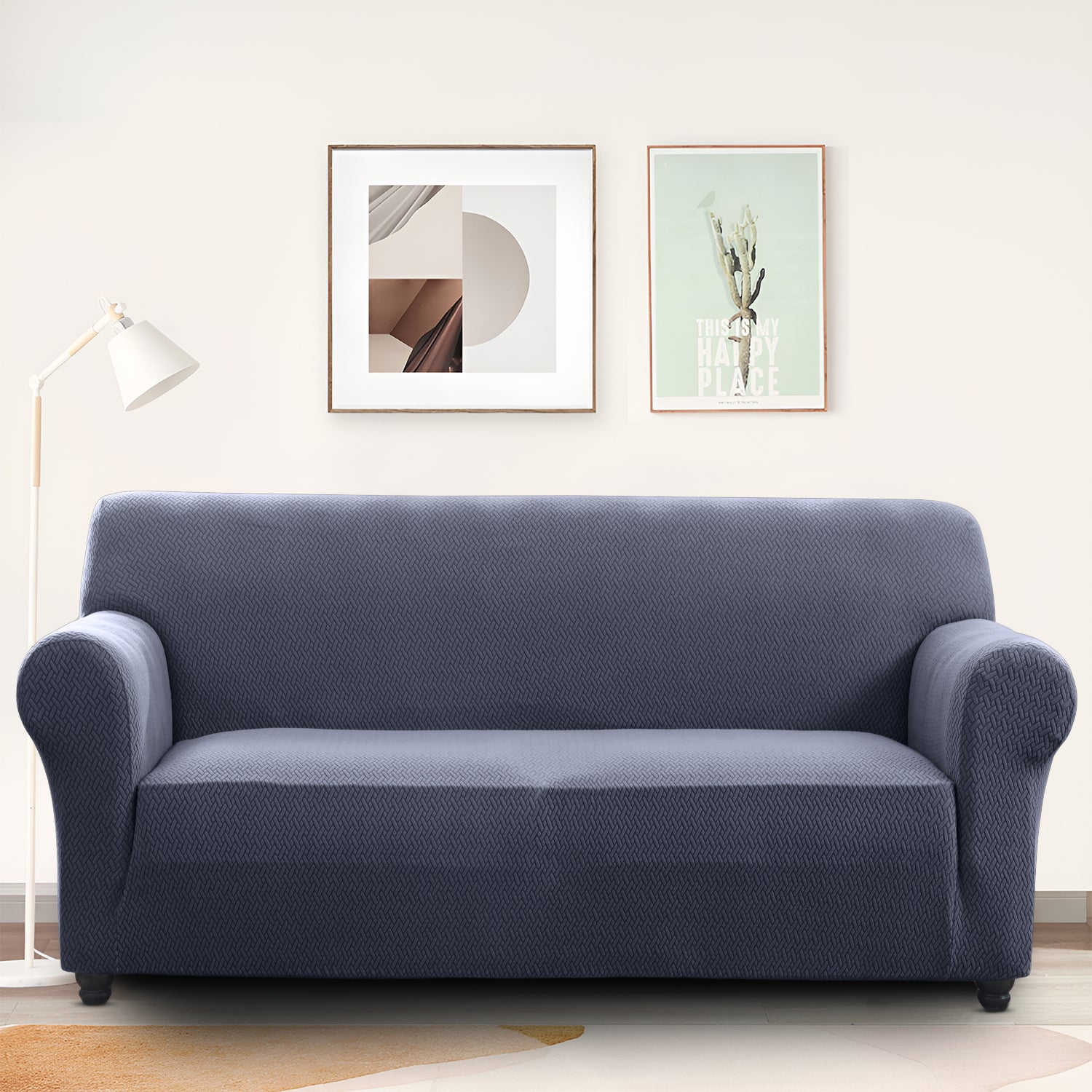 Navy Blue 3 Seater Sofa Cover
