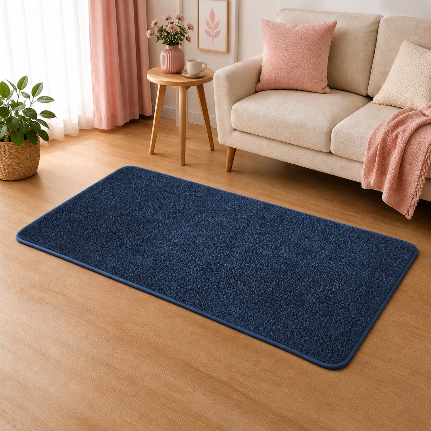Fluffy Large Area Rug - Low Pile & Thick Pashmina Style