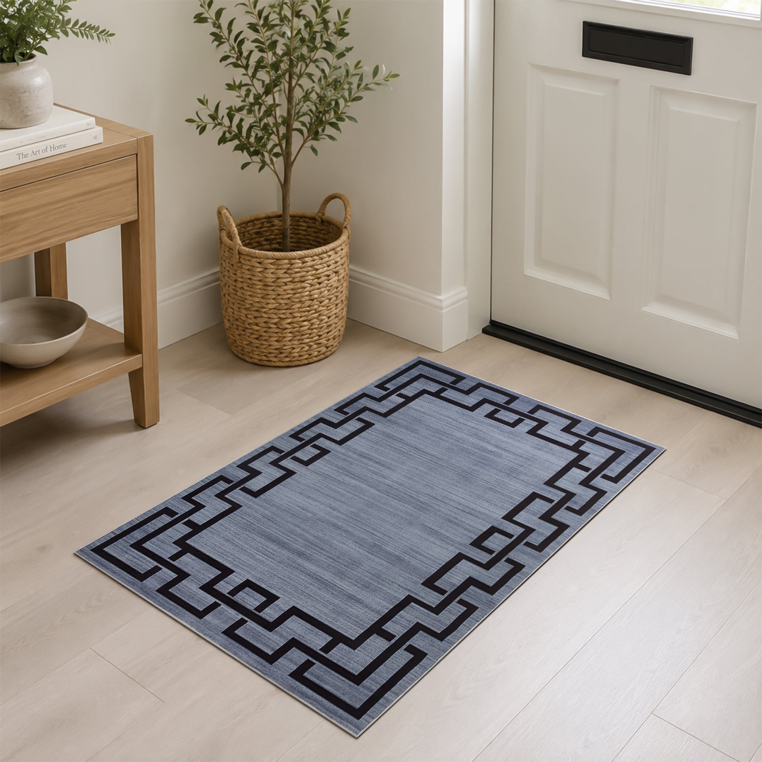 Nico Modern Design Grey Rug Non‑Slip Indoor Area Rug