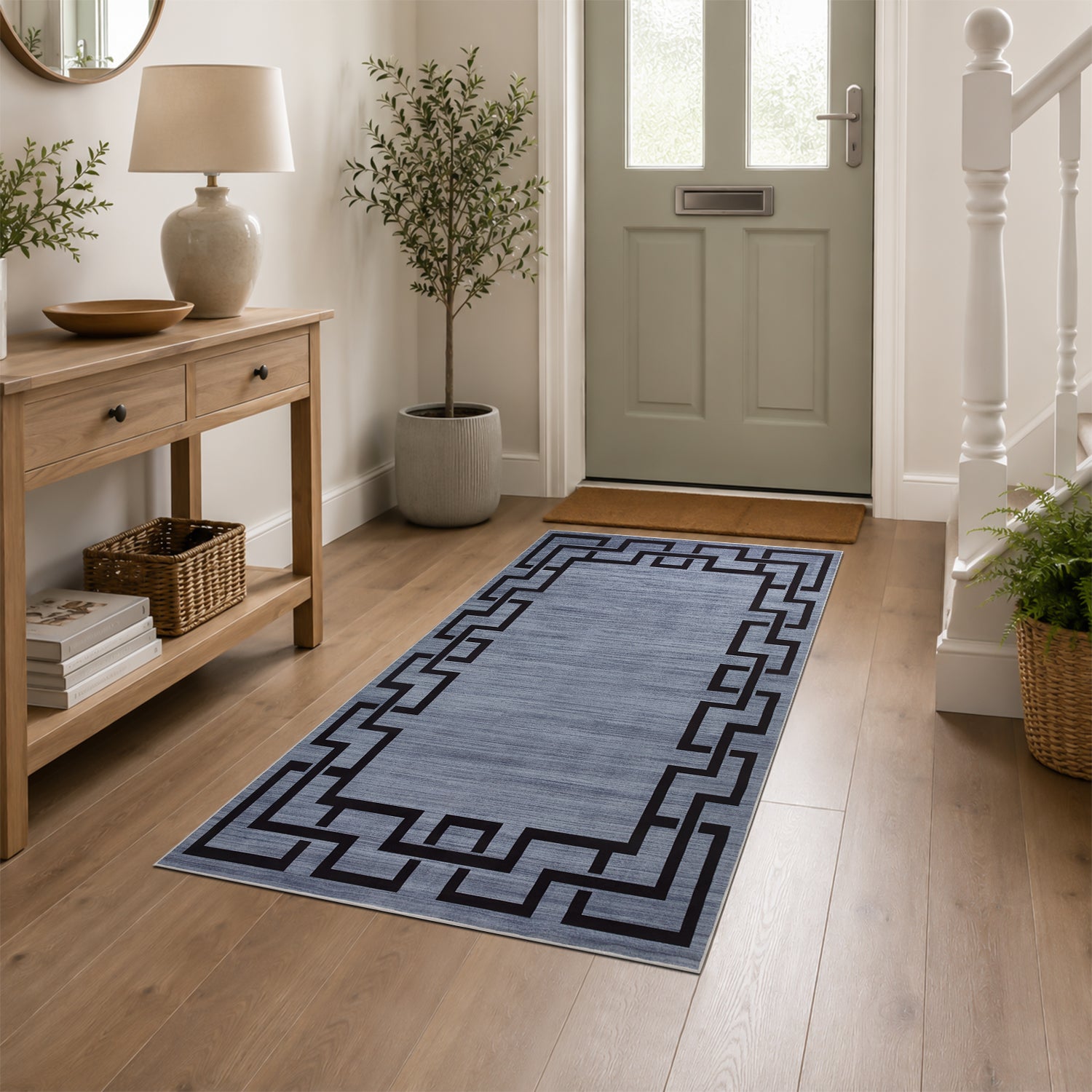 Nico Modern Design Grey Rug Non‑Slip Indoor Area Rug