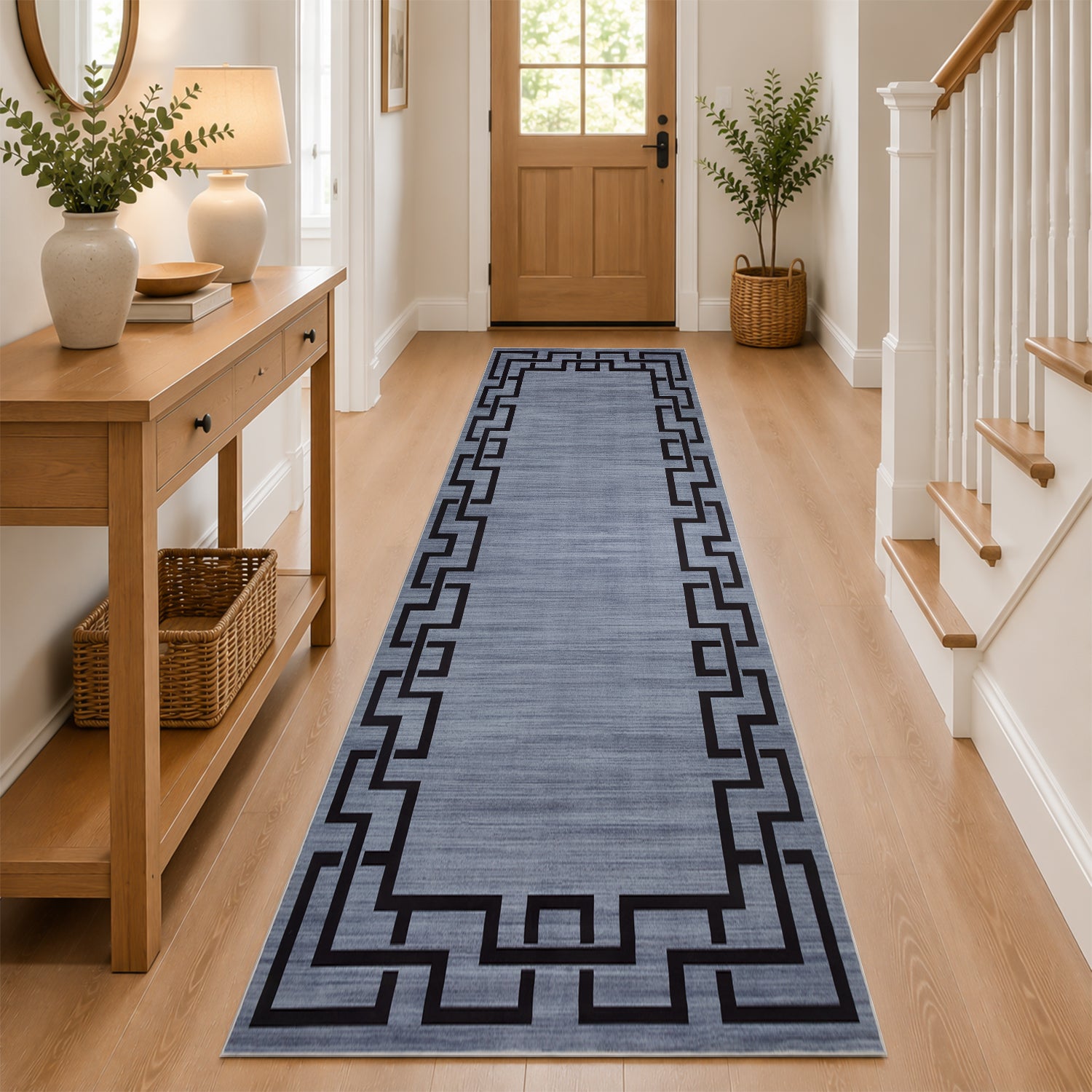 Nico Modern Design Grey Rug Non‑Slip Indoor Area Rug