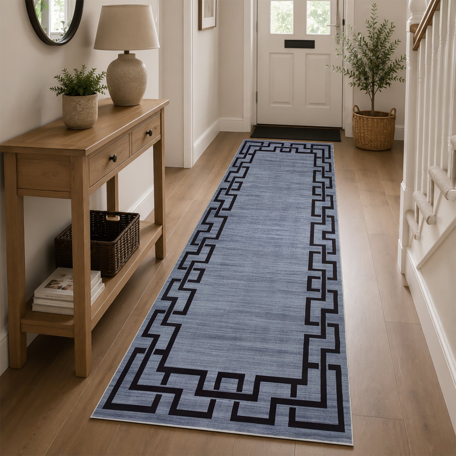 Nico Modern Design Grey Rug Non‑Slip Indoor Area Rug