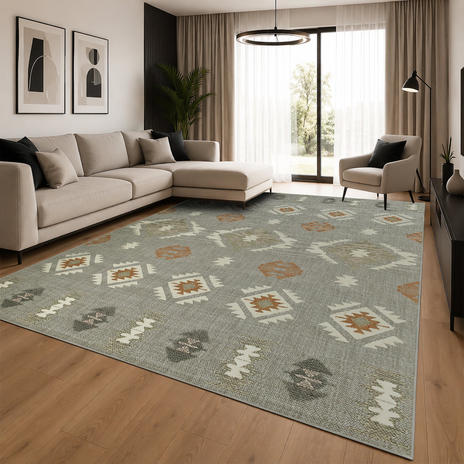 Modern Abstract Rug Stylish Living Room Floor Carpet