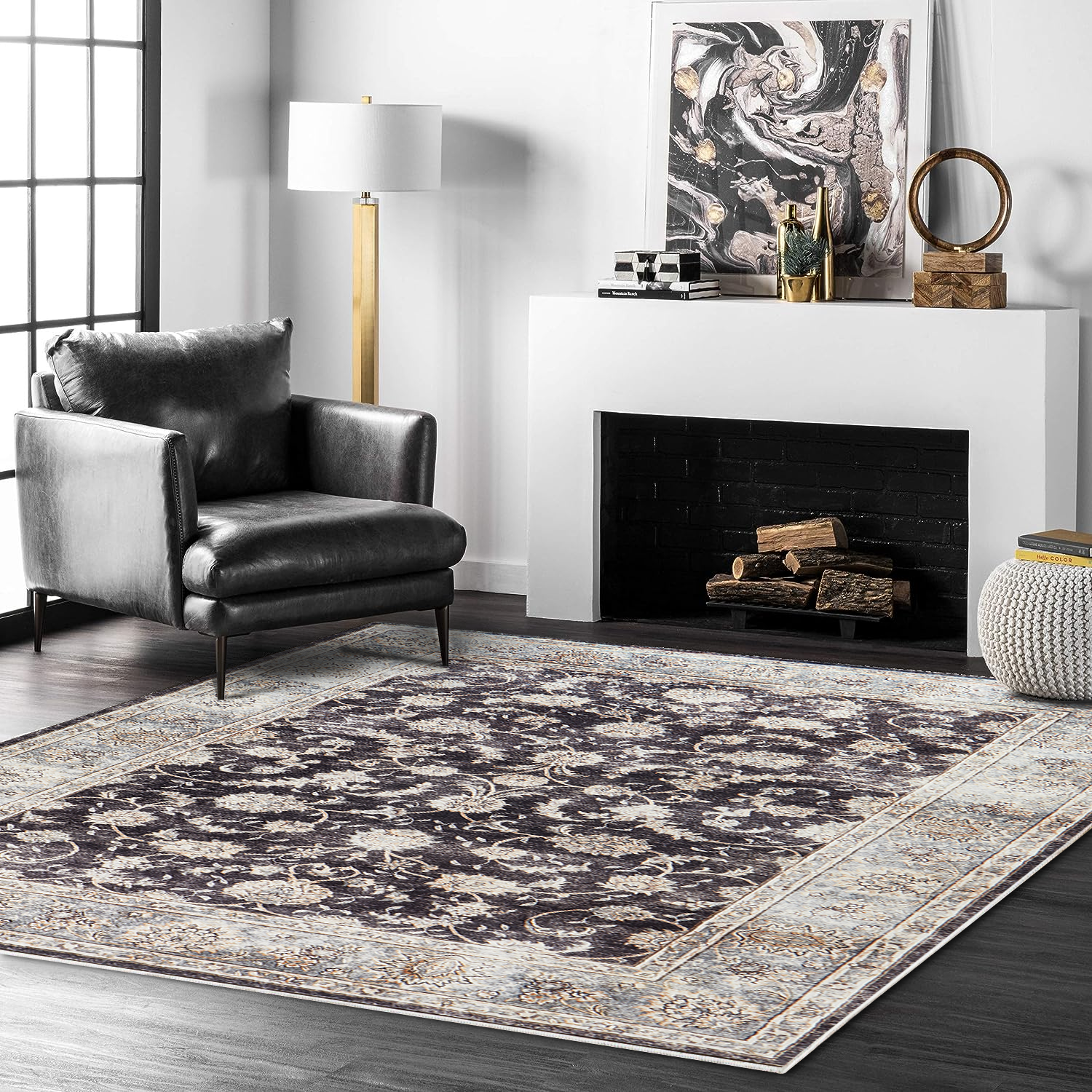 Modern Distressed Rugs Cashmere