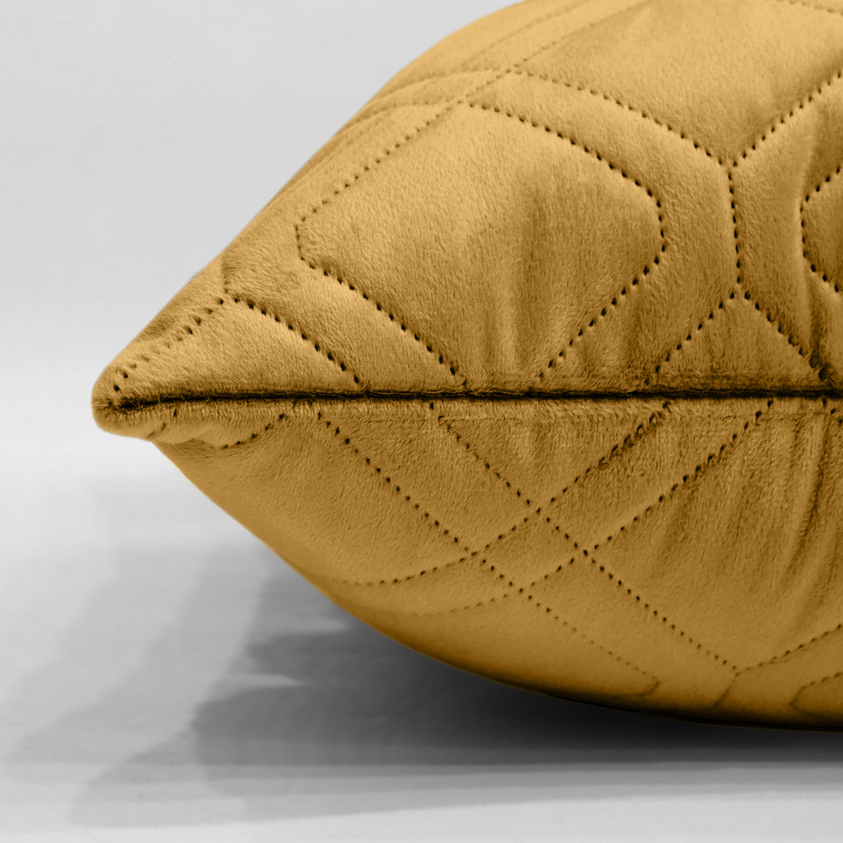 Pack Of 2 Embossed Velvet Cushion Cover Diamond Pattern