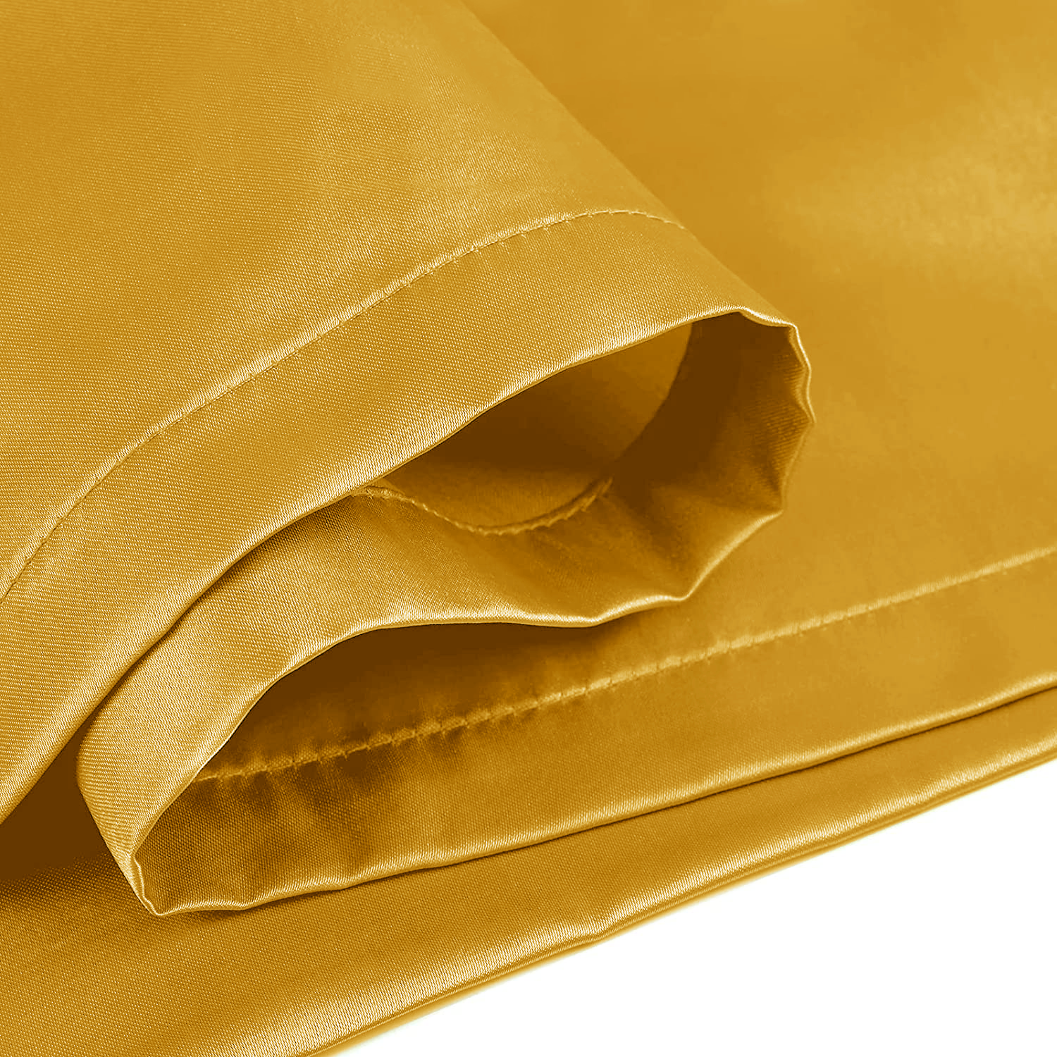 Ochre stain silk pillowcases